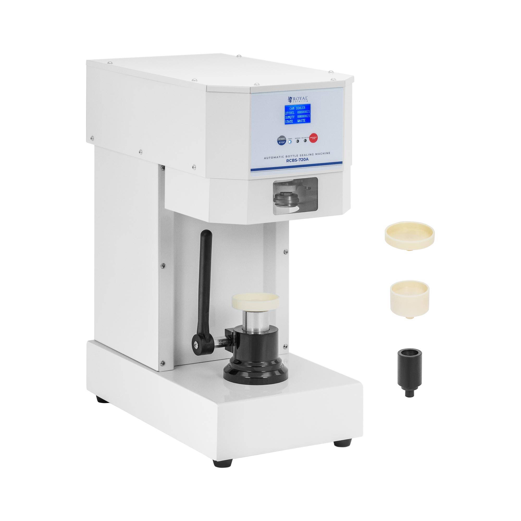 Dosen-Verschließmaschine für Getränkedosen - Ø 55 mm - 720 Dosen/h -Royal Catering RCBS-720A