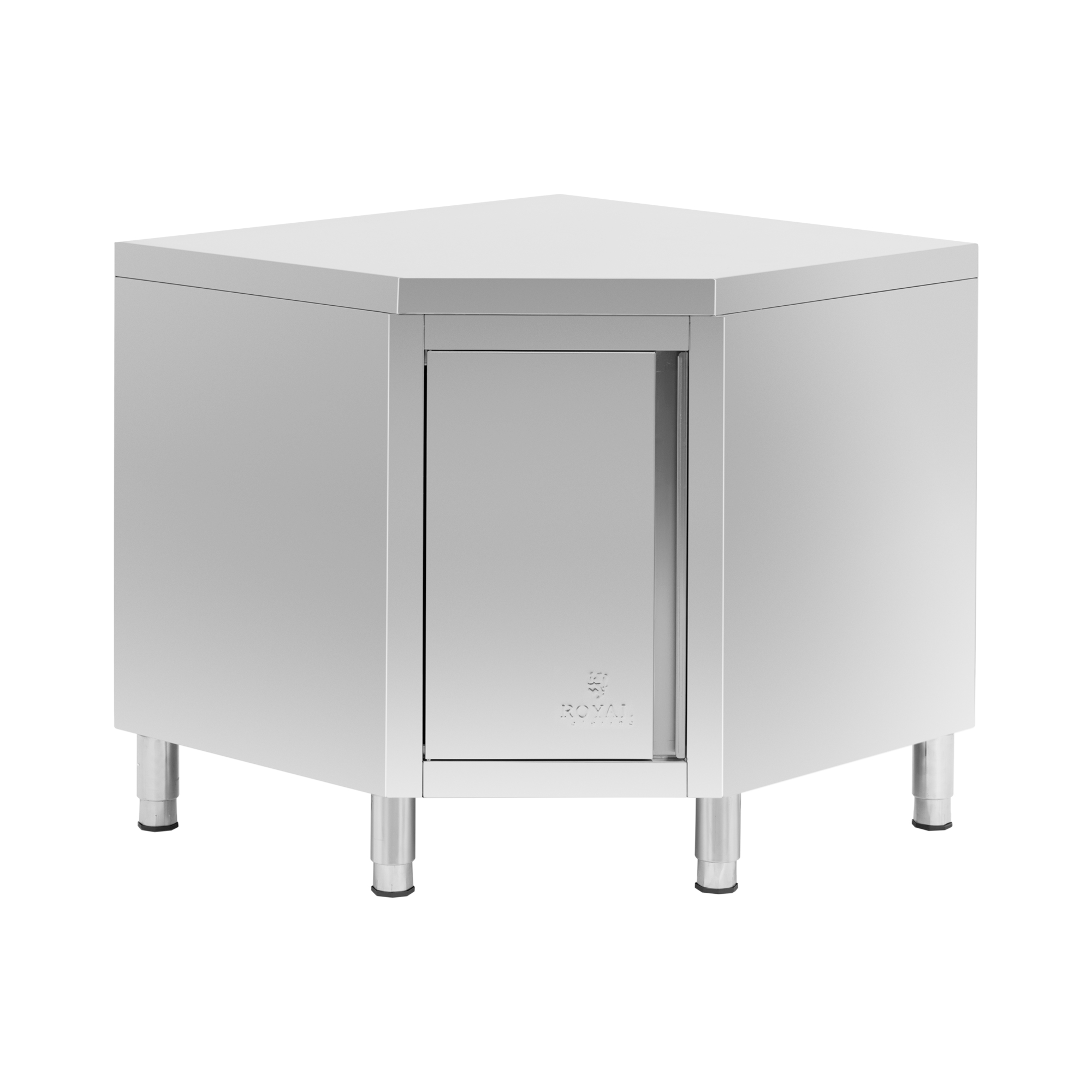 RVS hoekkast - 90 x 90 cm - Royal Catering