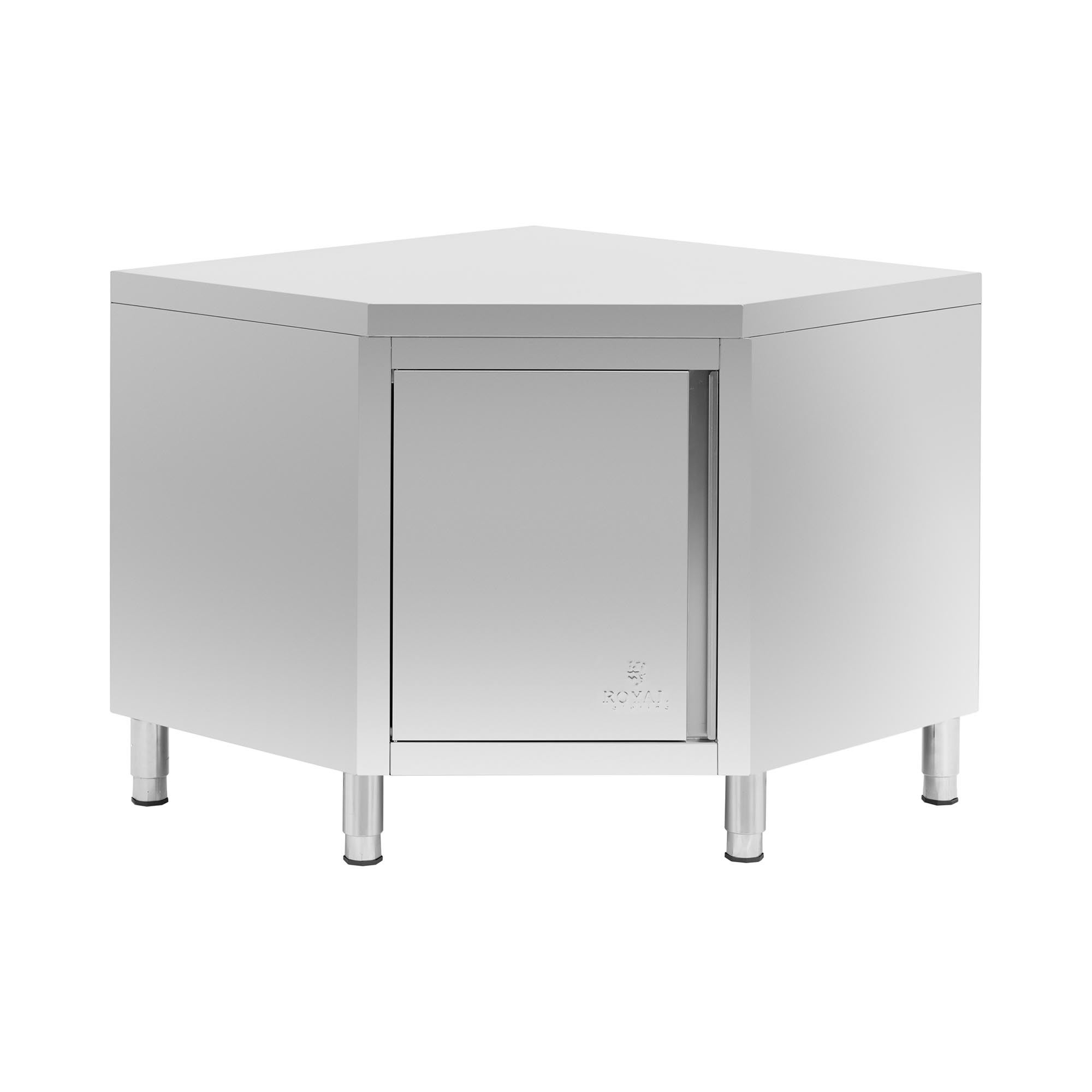 Hoekkast RVS - 100 x 100 cm - Royal Catering