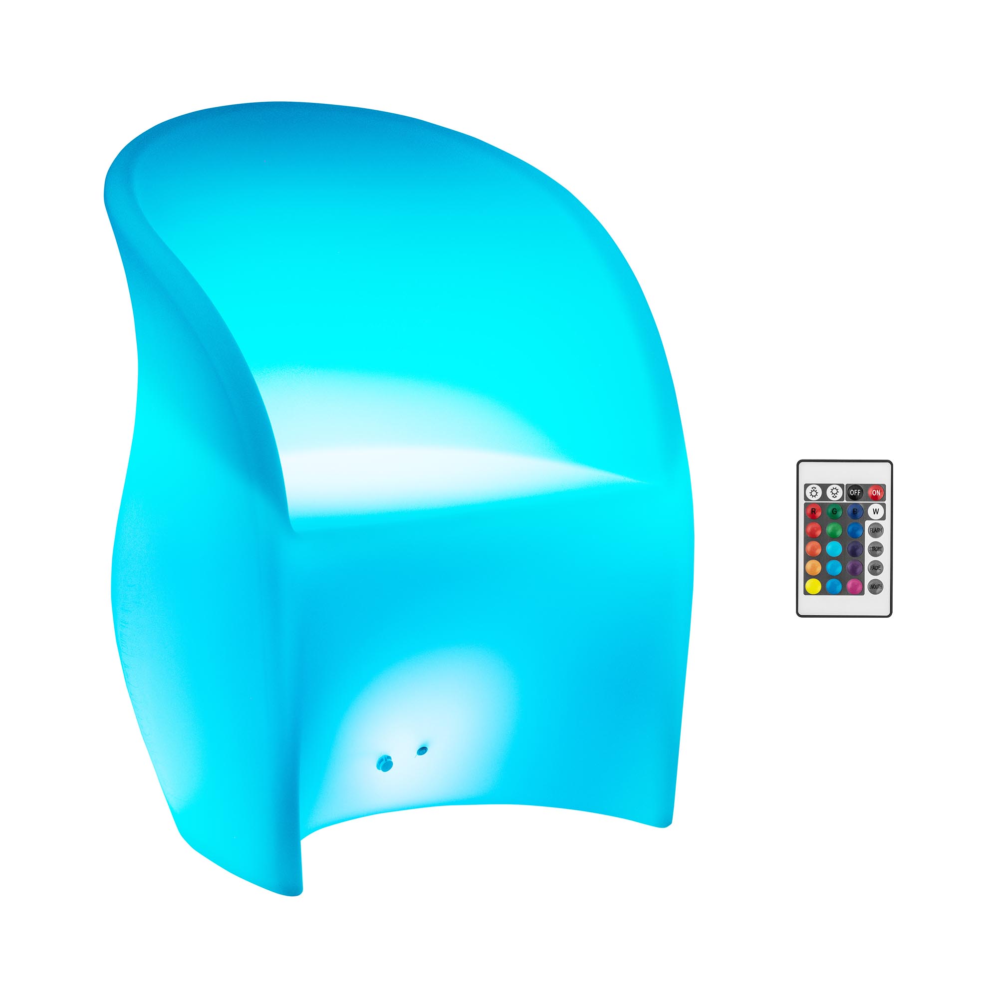 Barstoel - met gekleurde LED verlichting - 80 x 60 cm
