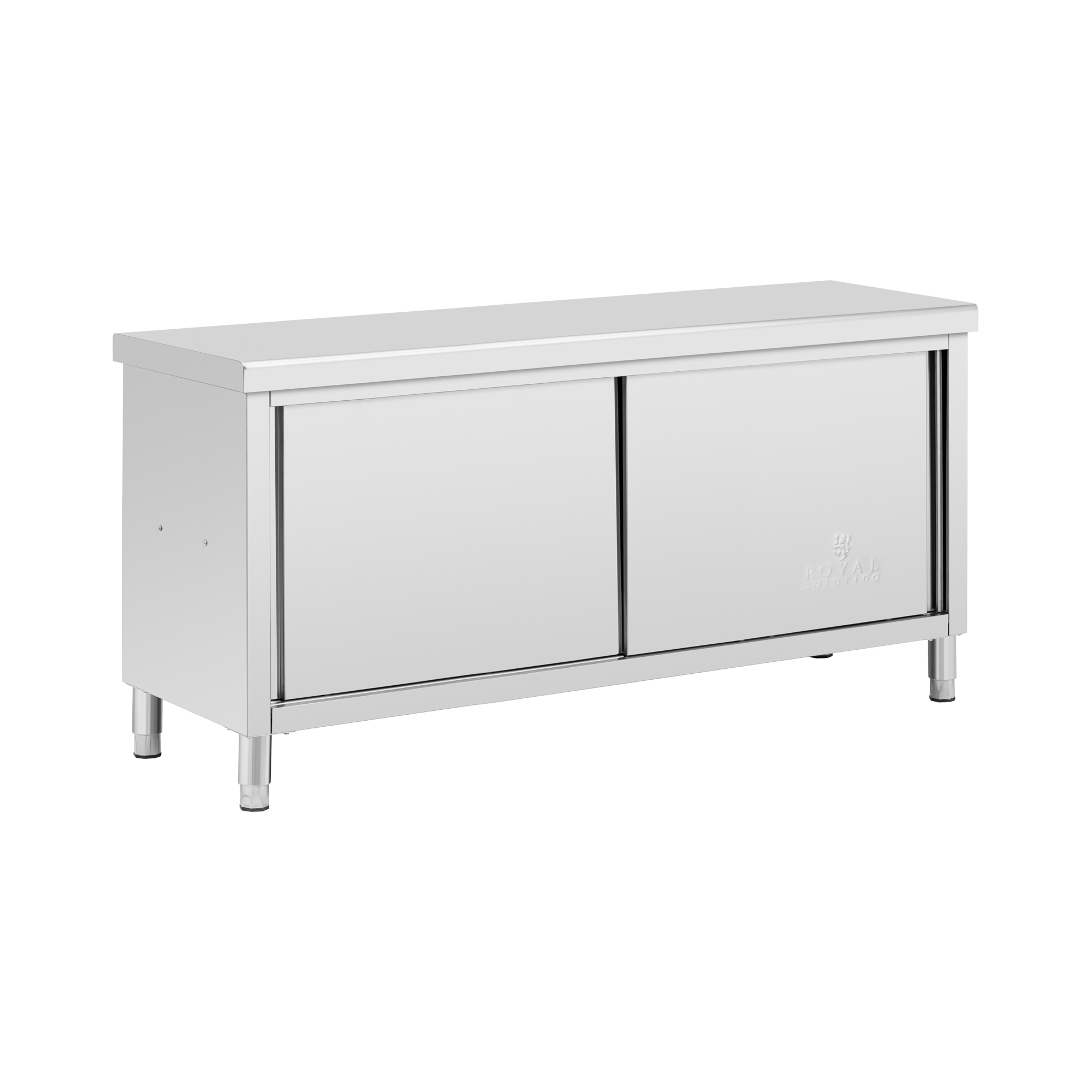 Roestvrijstalen werkkast met schuifdeuren - ECO - 180 x 60 cm - 500 kg
