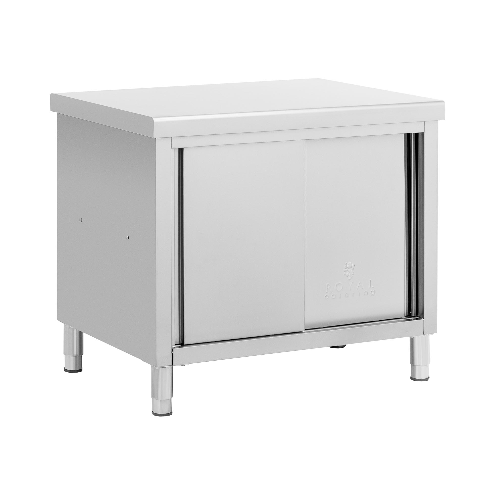 RVS werkkast met schuifdeuren - ECO - 100 x 70 cm - 500 kg - Royal Catering