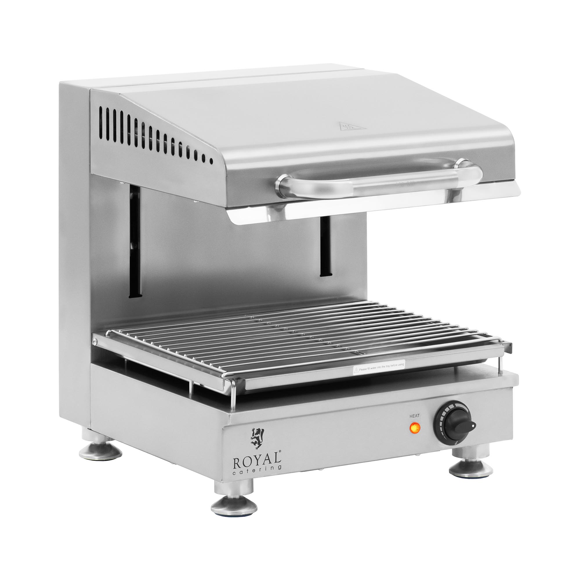 Salamander Grill - 2800 W - 230 V - 45 Cm - height-adjustable Heating Element - Royal Catering