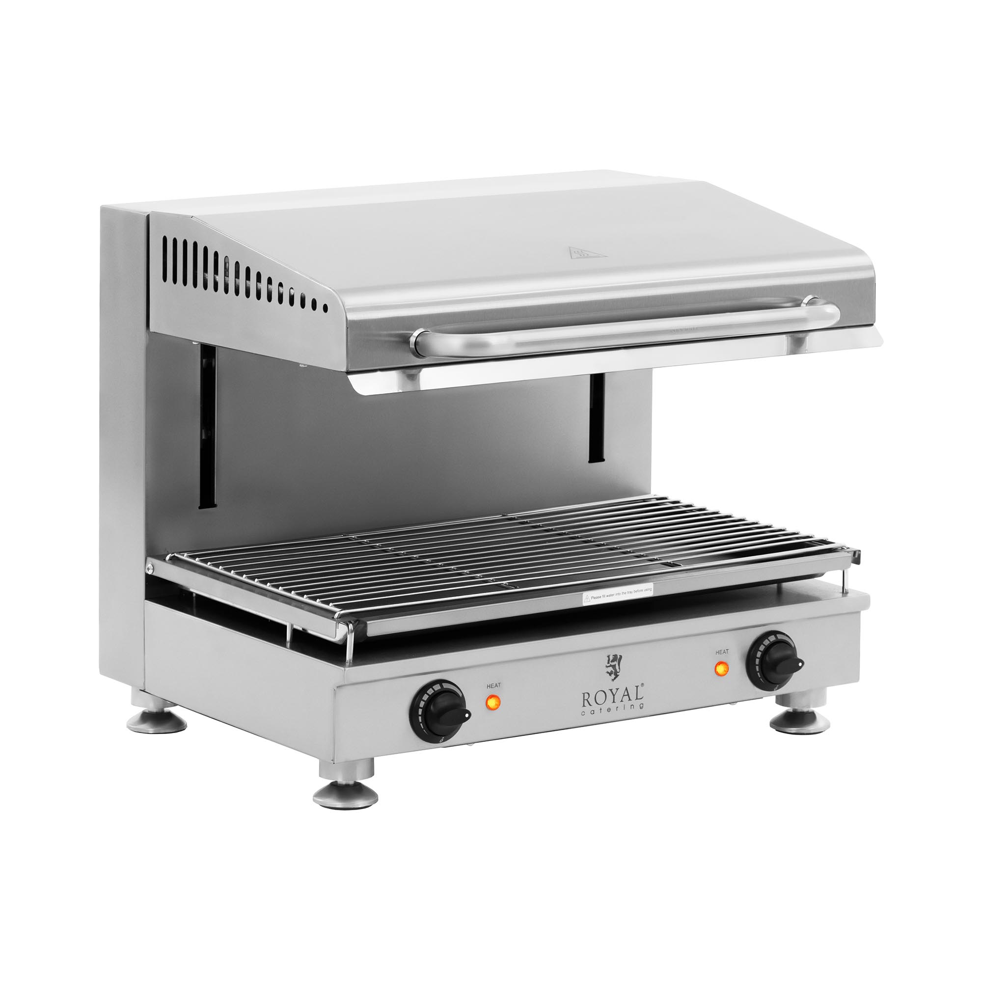 Salamander Grill - 5000 W - 400 V - 60 Cm - height-adjustable Heating Element - Royal Catering