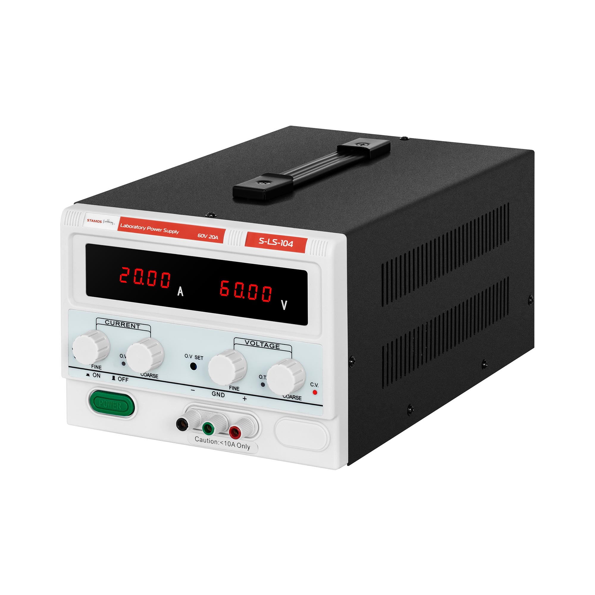 Laboratorium voeding - 0 - 60 V - 0-20 A DC - 1,200 W - 4-cijferig LED - weergave