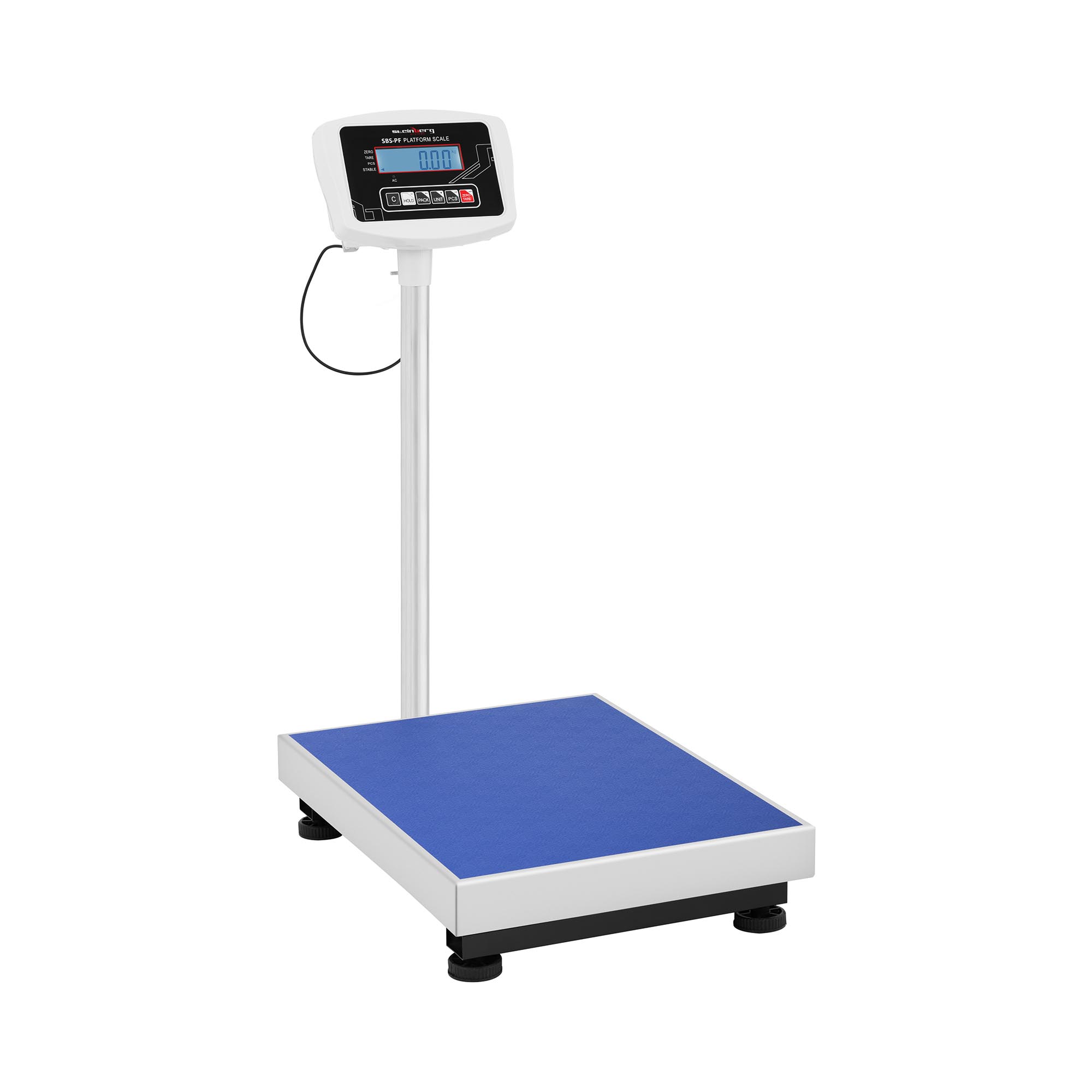 Balance plateforme - 150 kg / 0,05 g - 60 x 45 cm - avec écran LCD | Steinberg Systems