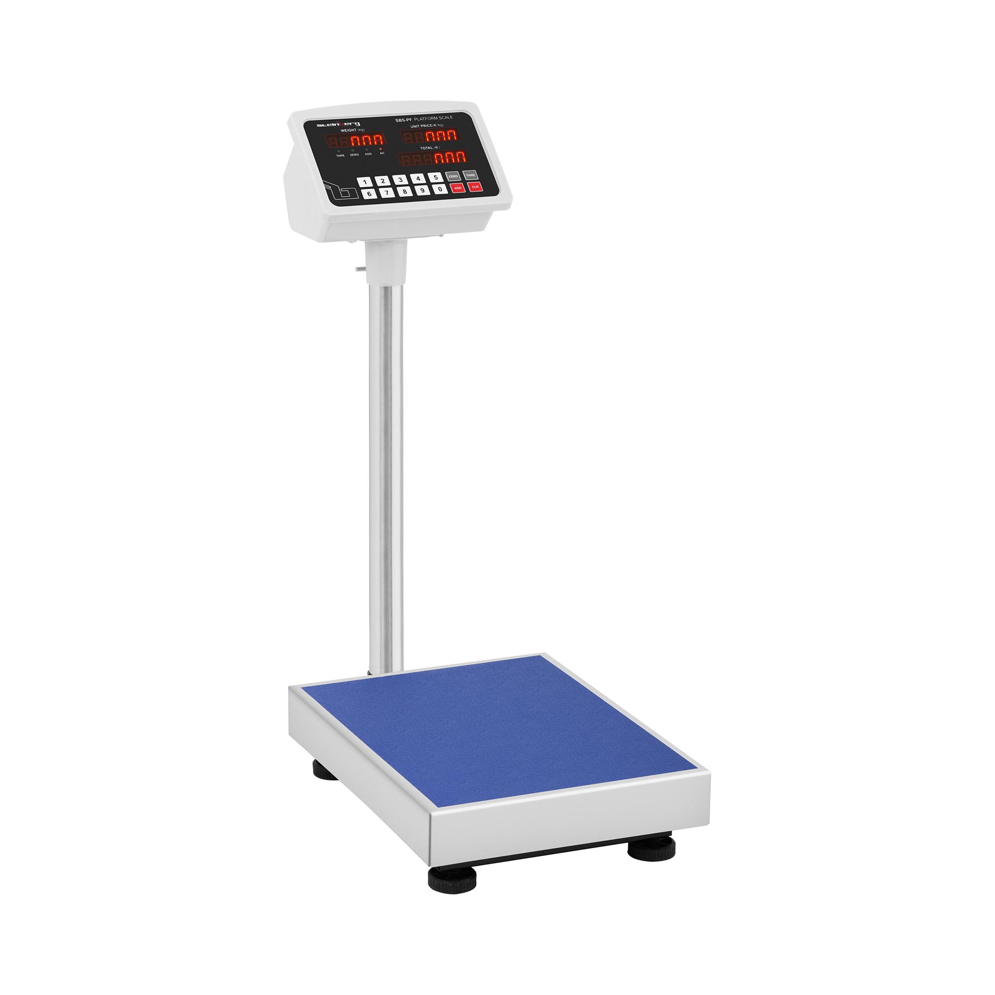 Balance plateforme - 100 kg / 0,01 kg - 40,5 x 30,5 cm - LED | Steinberg Systems