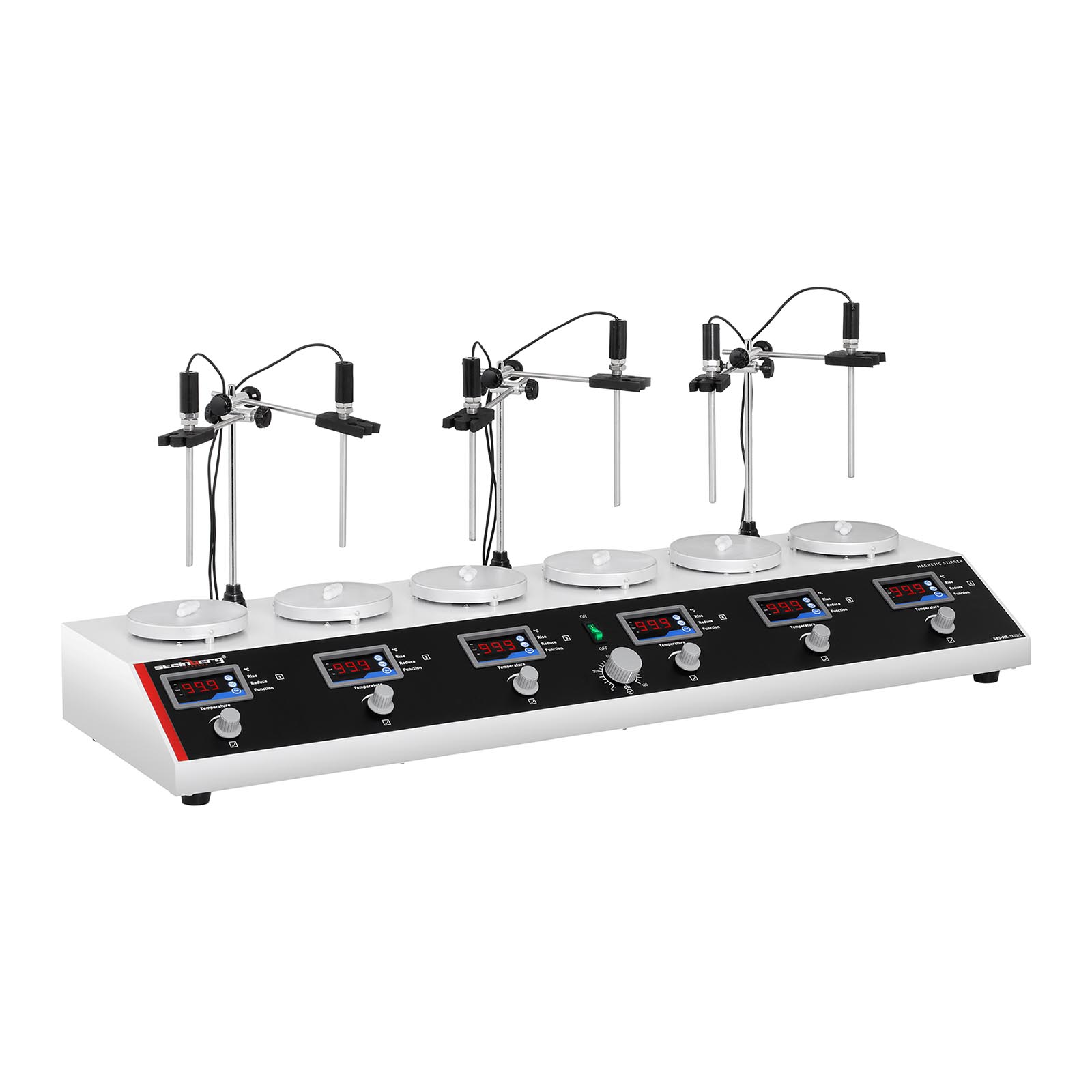 Steinberg Systems Magnetrührer mit Heizplatte 6-fach SBS-MR-1600/6