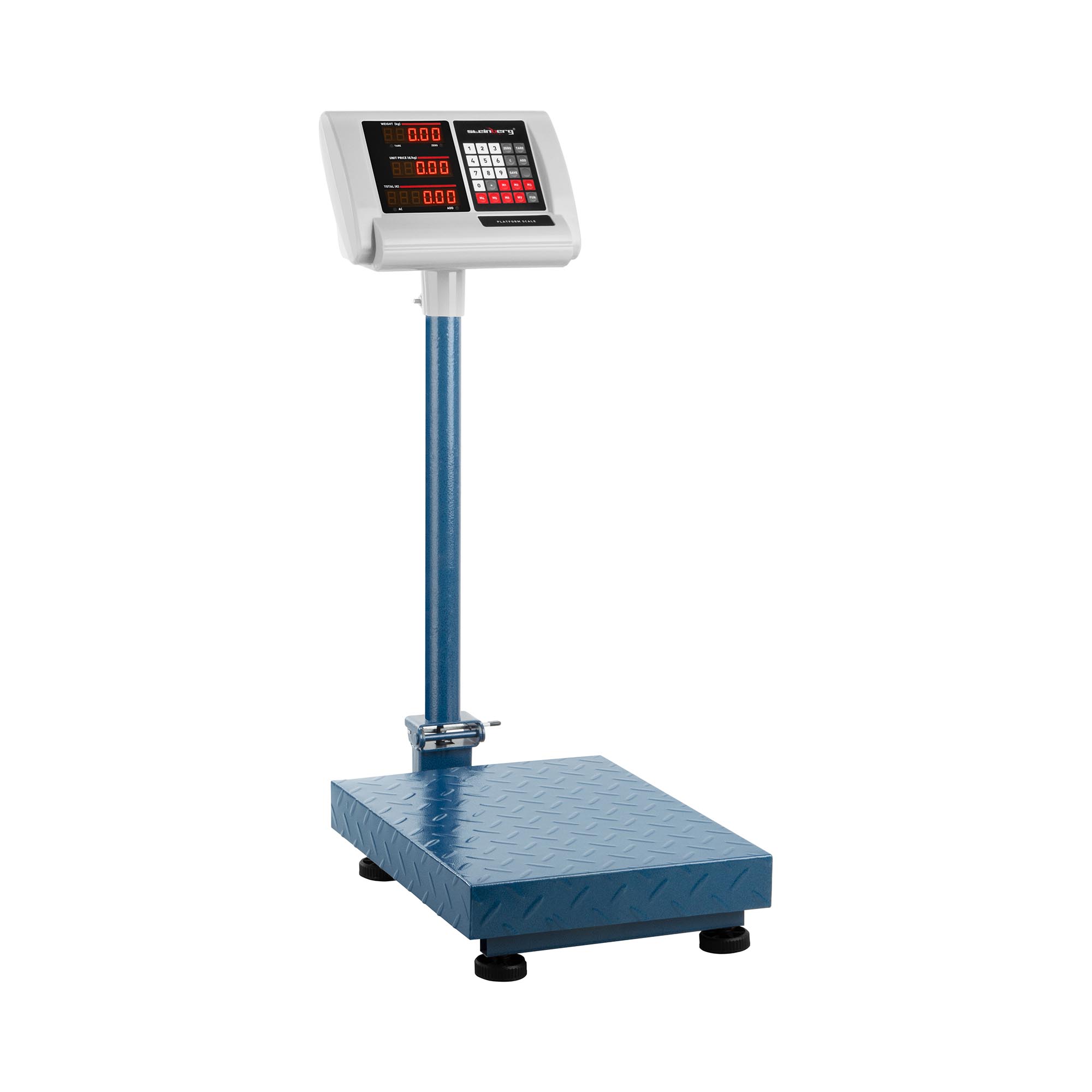 Balance plateforme - 100 kg / 0,01 kg - 40 x 30 cm - rabattable - LED | Steinberg Systems