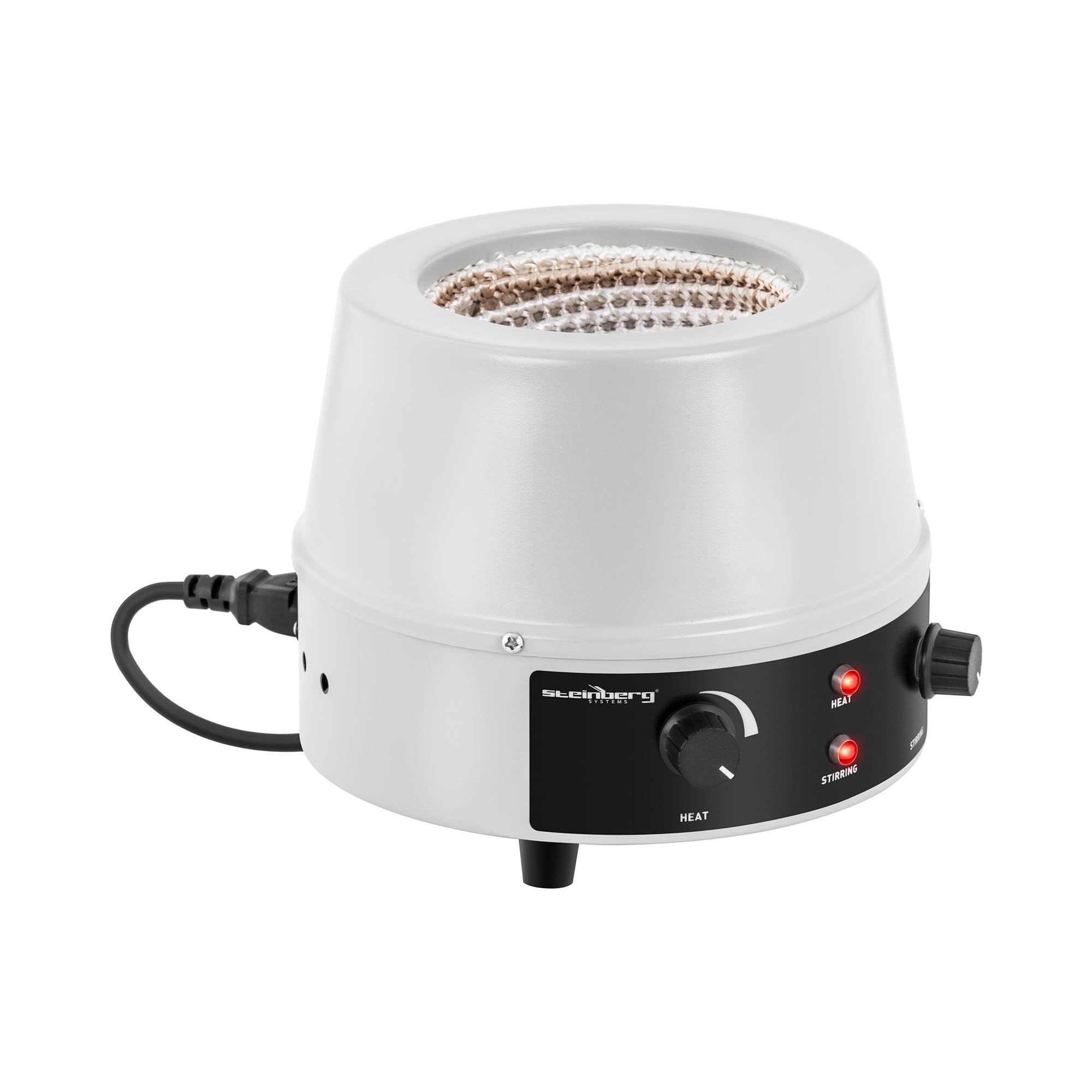 Magneetroerder met verwarmingsmantel - digitaal - kolven met ronde bodem - 500 ml
