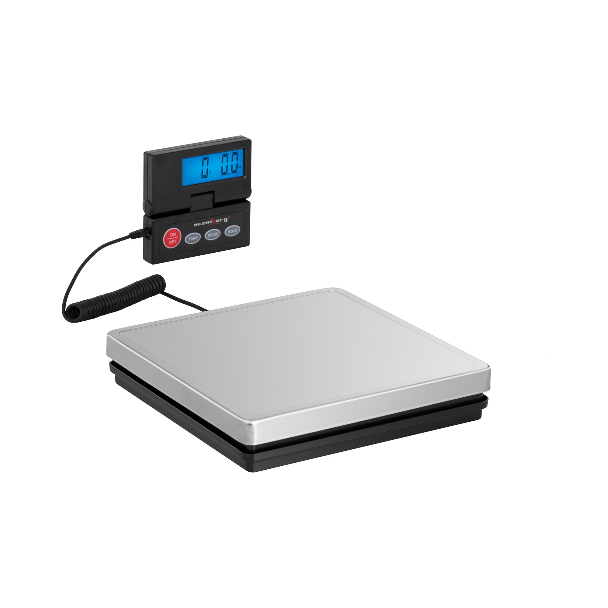 Balance plateforme - 50 kg / 0,01 kg - 25 x 25 cm - avec écran LCD externe | Steinberg Systems