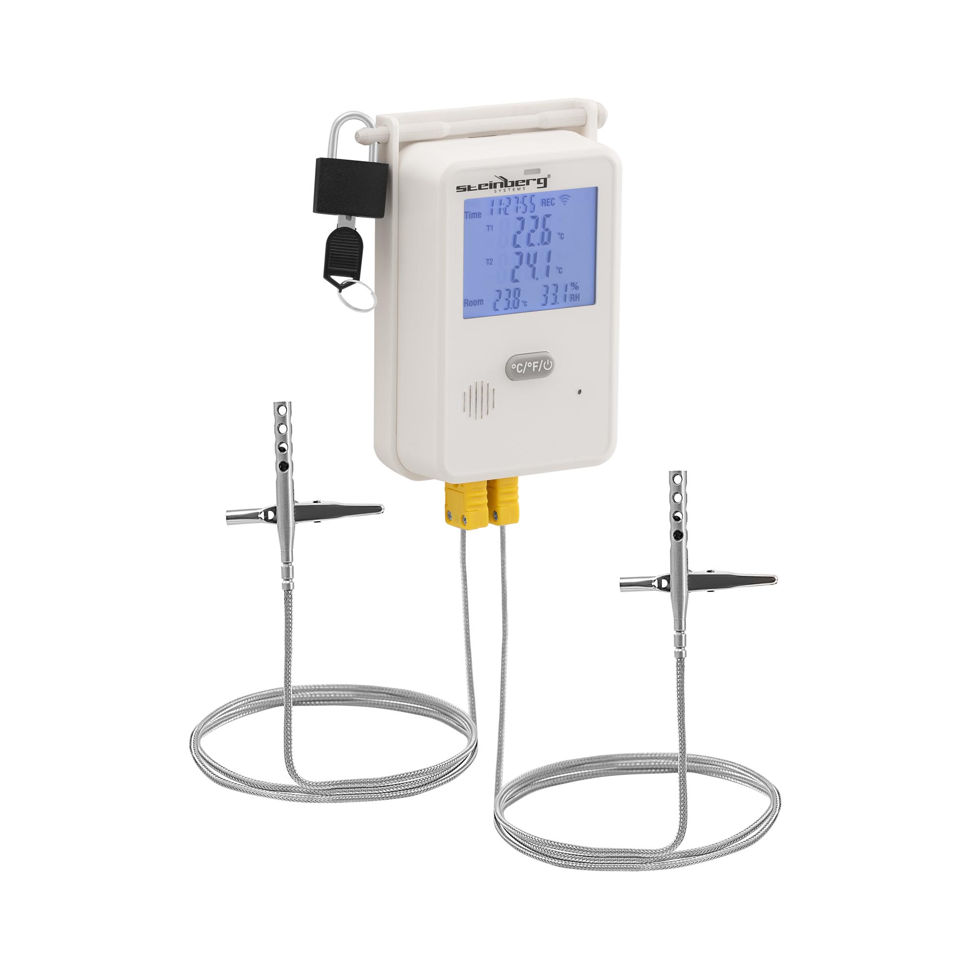 Datalogger temperatuur + vochtigheid - LCD - -50 - 350 ℃ - 0 tot 100% RV - USB/Wifi