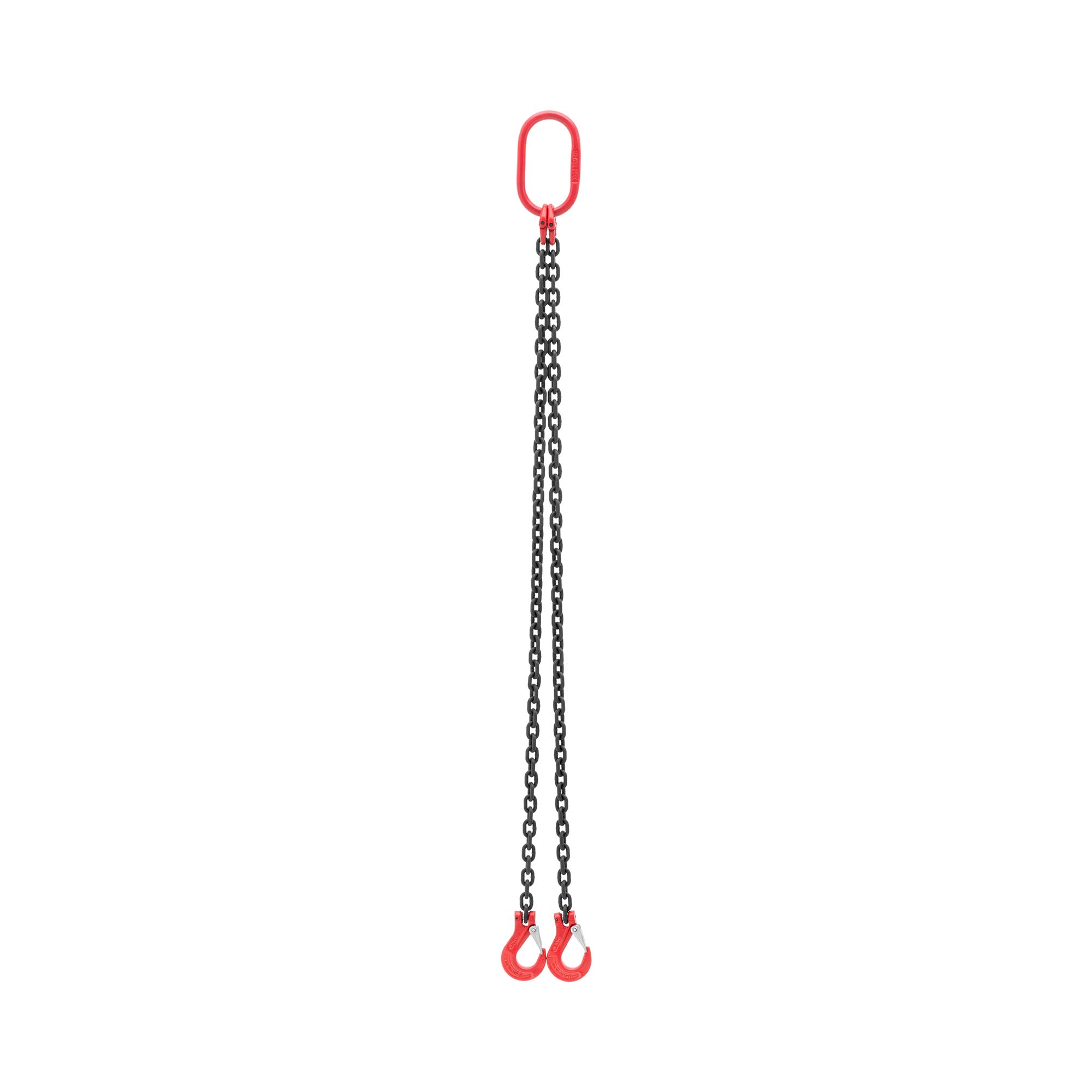 Hijsketting - 1600 kg - 2 x 1 m - zwart/rood