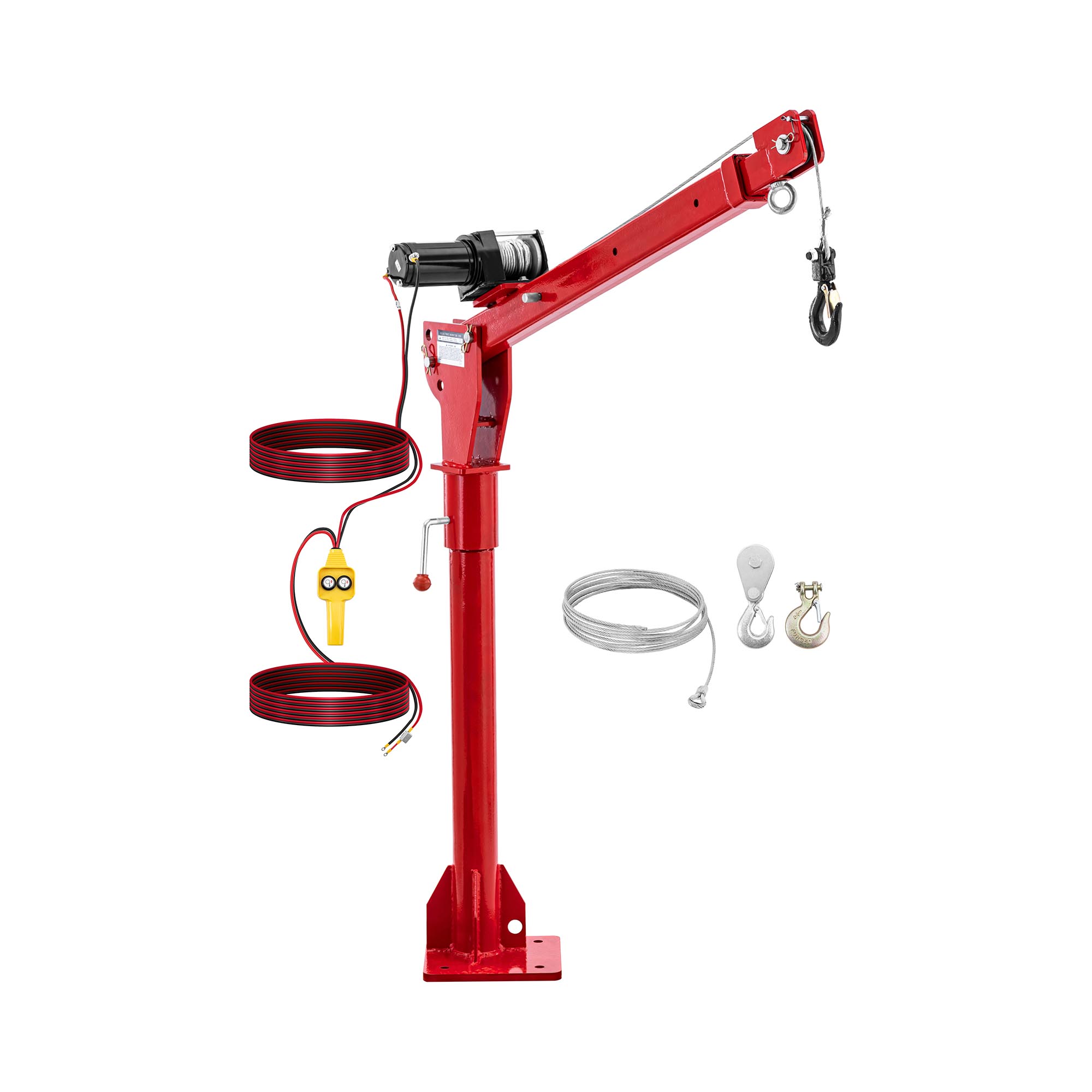 Żuraw załadunkowy z wciągarką 12 V - 800 kg - 360°