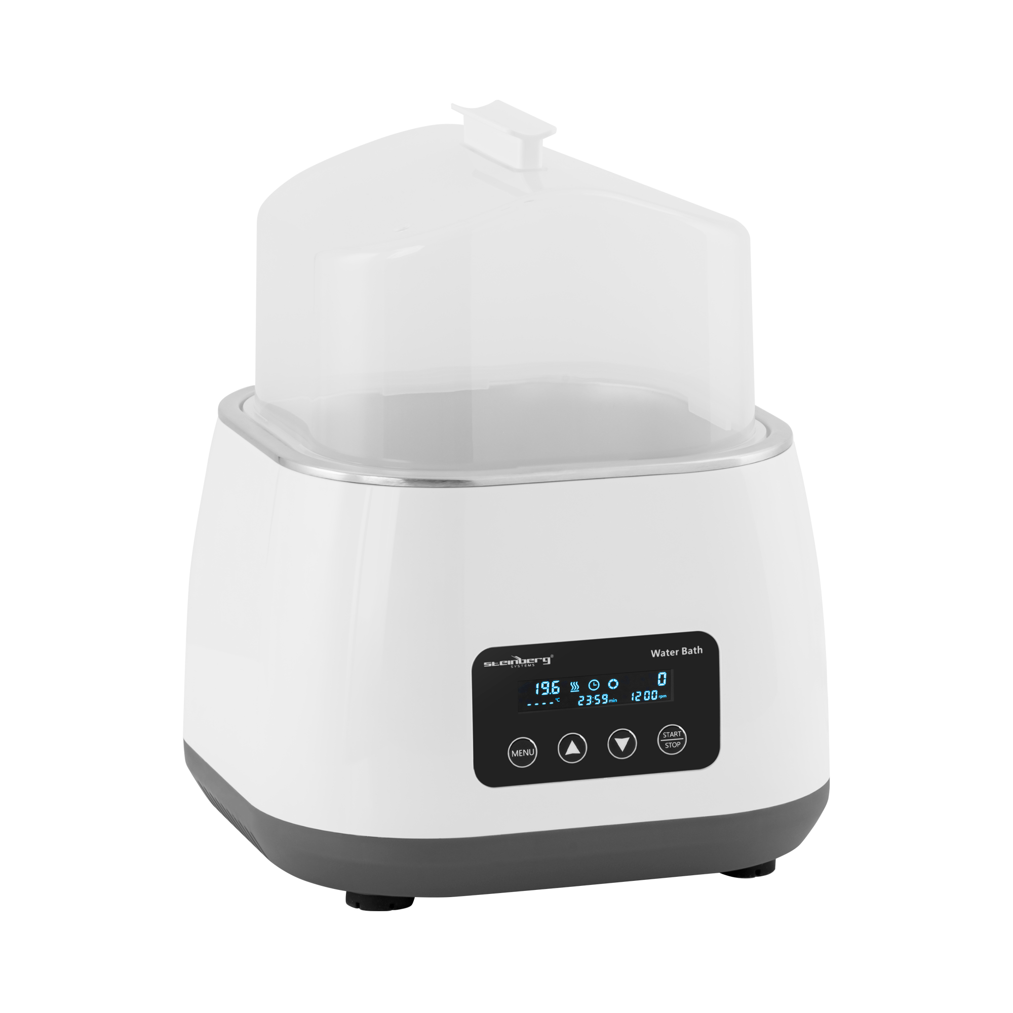 Waterbad met magneetroerder - digitaal - 2 l - 100 °C - 200 x 200 x 130 mm