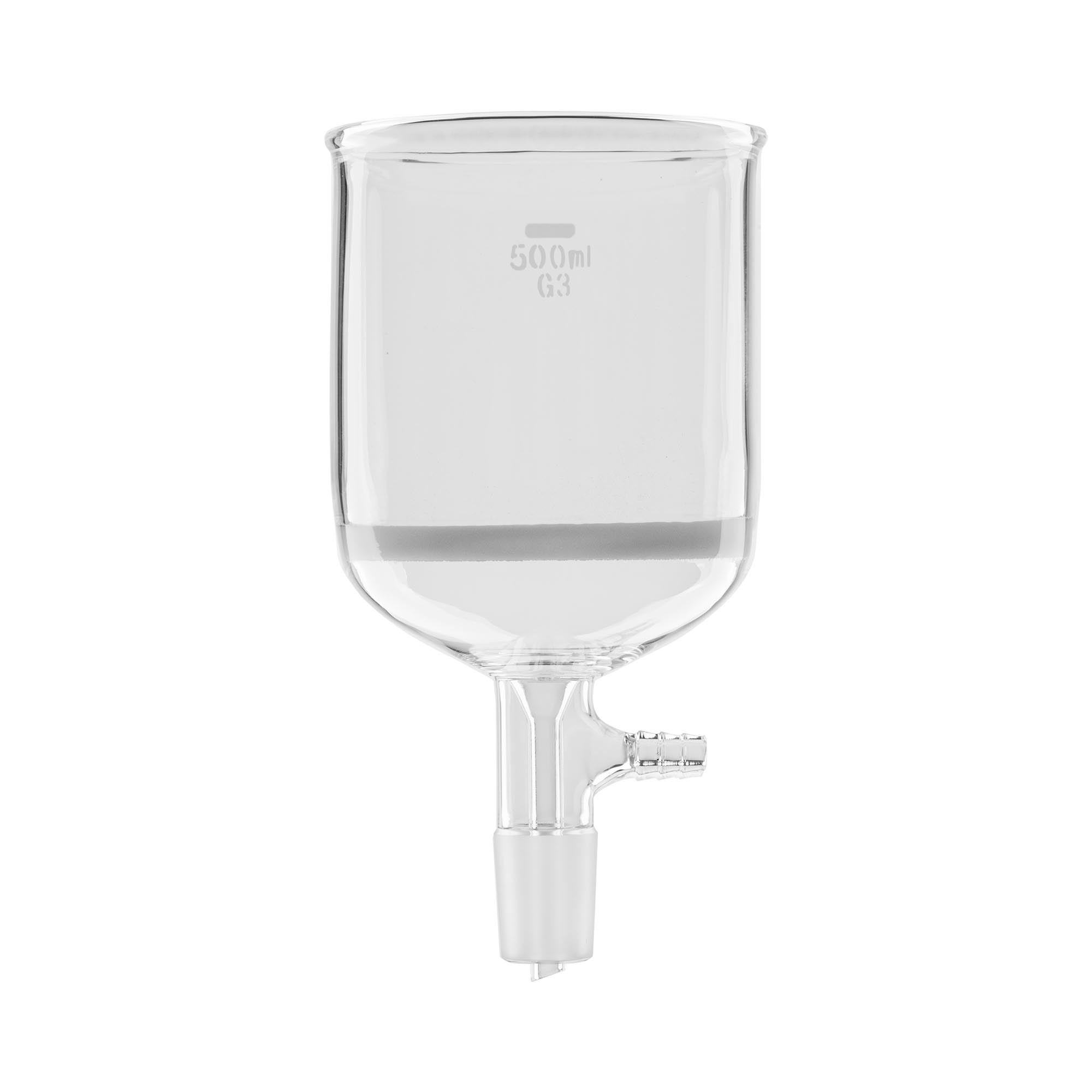Laboratorium trechter - met membraan - 500 ml - standaard snede: 24/40