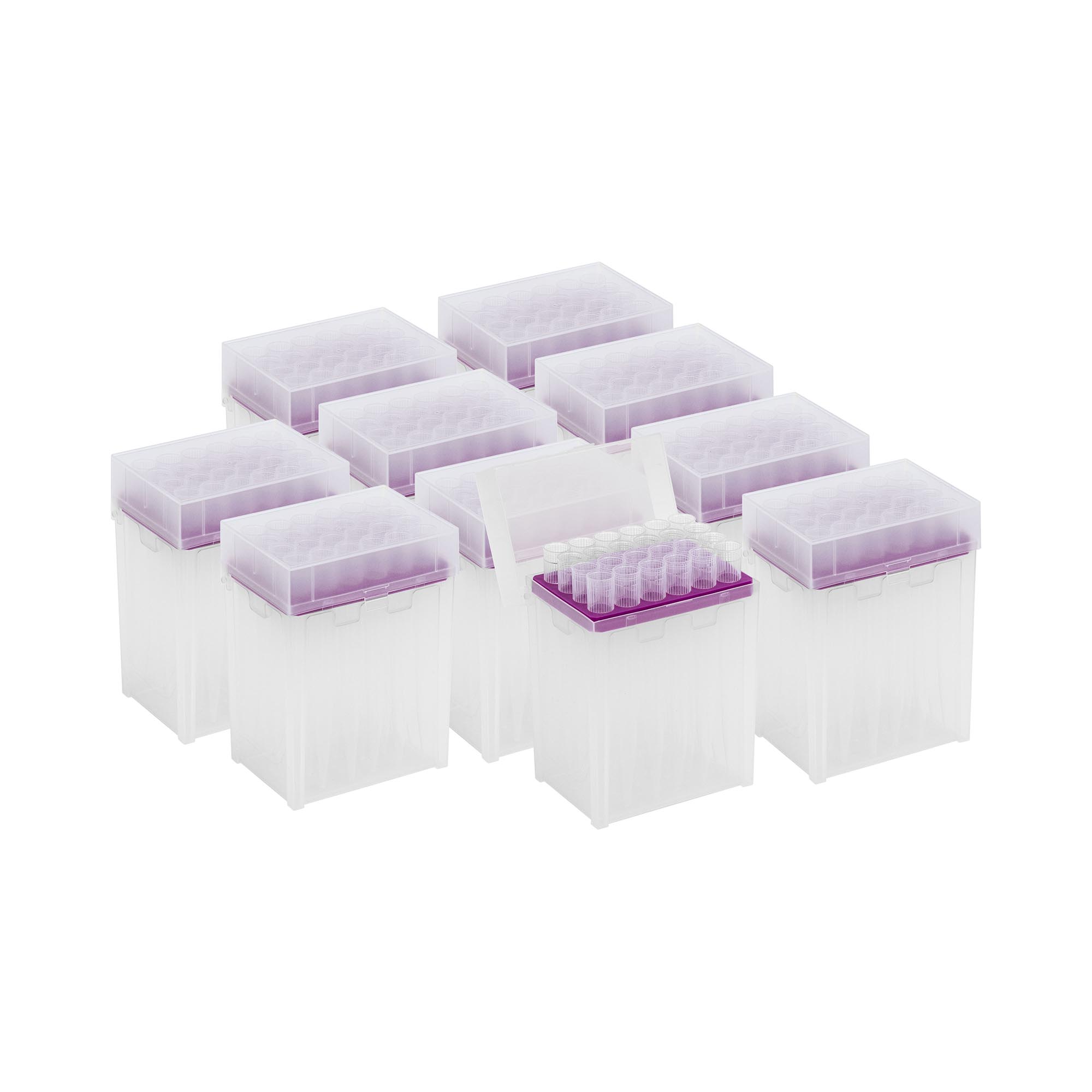 Pipettips - 10 ml - DNase/RNase-vrij - in pipettipdoosje - 10 x 24 st.