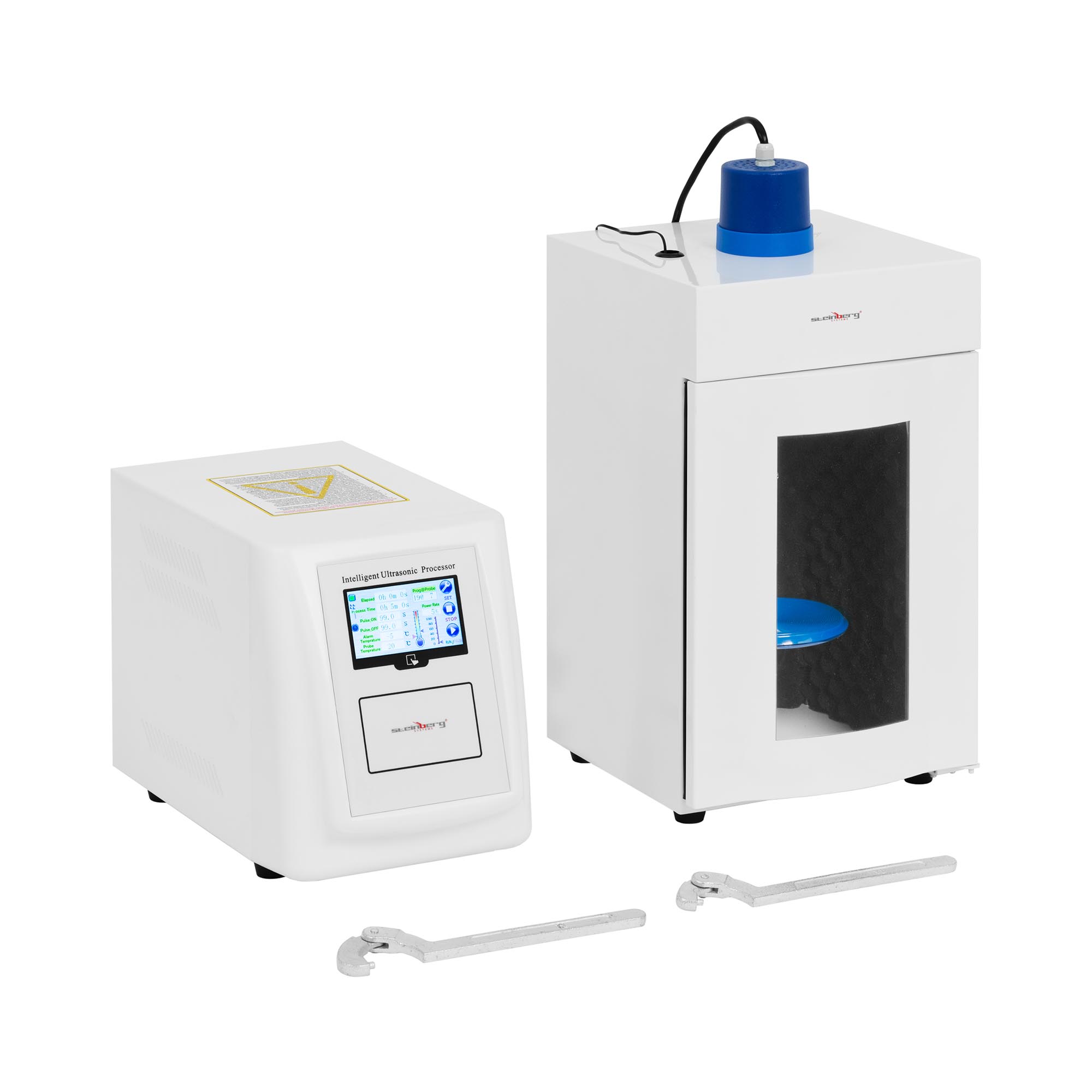Ultrasone homogenisator - 1.5 tot 150 W - 10 tot 100 ml - TFT display
