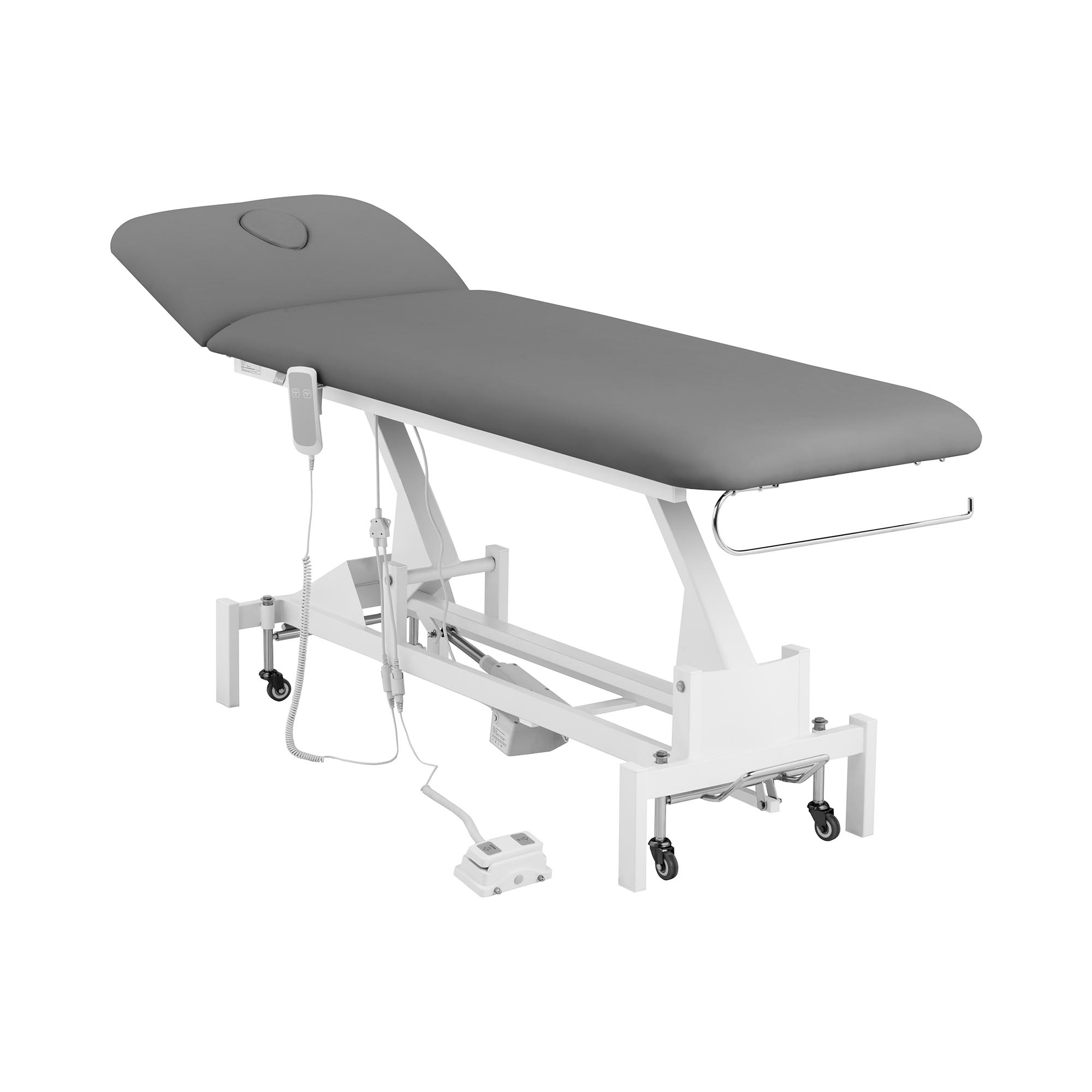 Elektromos masszázságy - 1 motor - 200 kg - szürke/fehér | physa