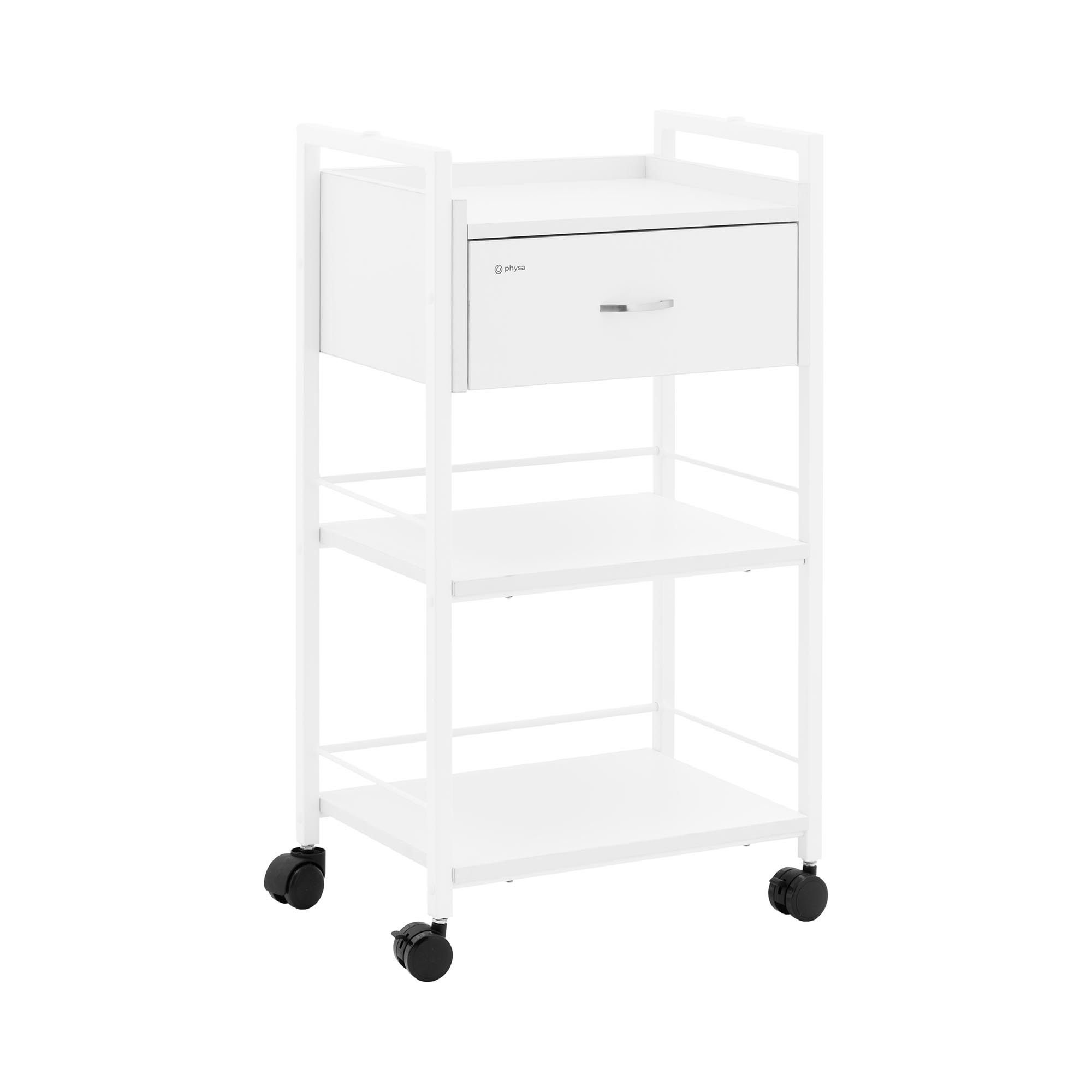 Cosmeticawagen - 1 lade - 3 Etages - max. 65 kg - wit