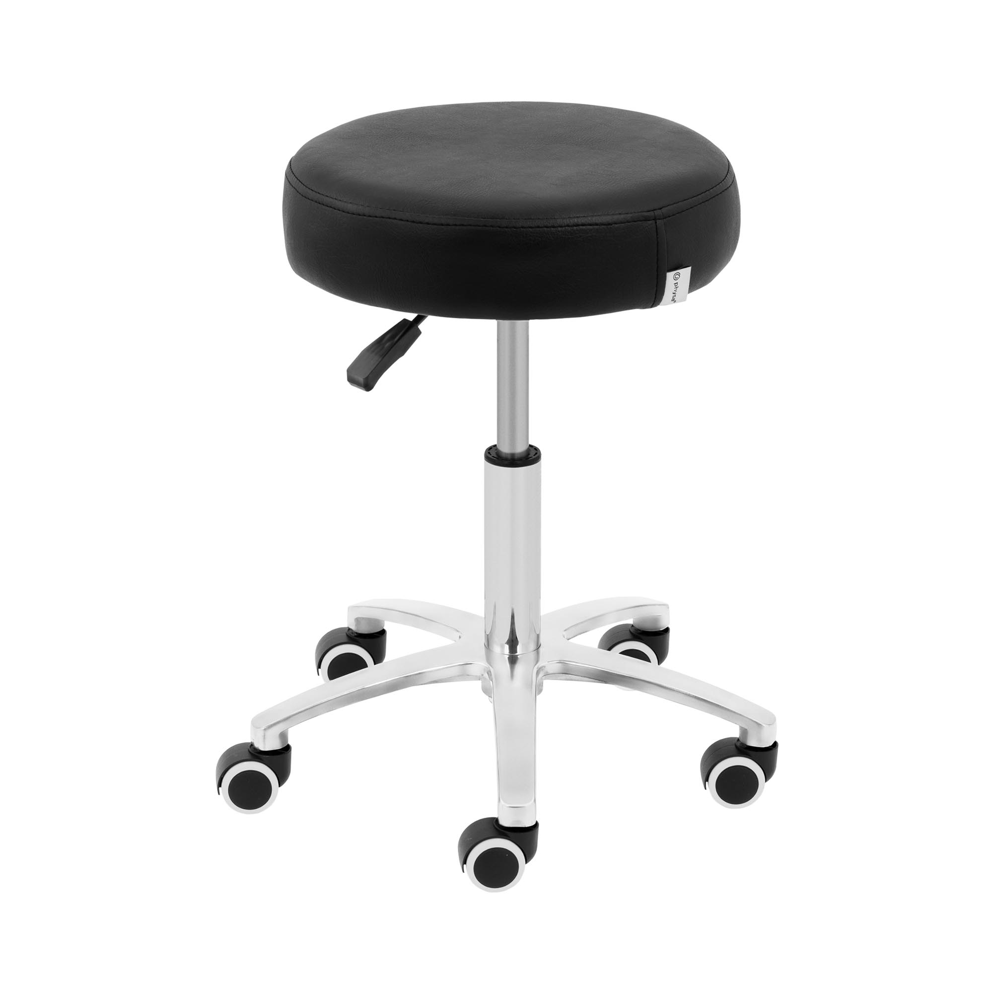 Cosmetische kruk op wielen - 48 - 61 cm - 120 kg - zwart
