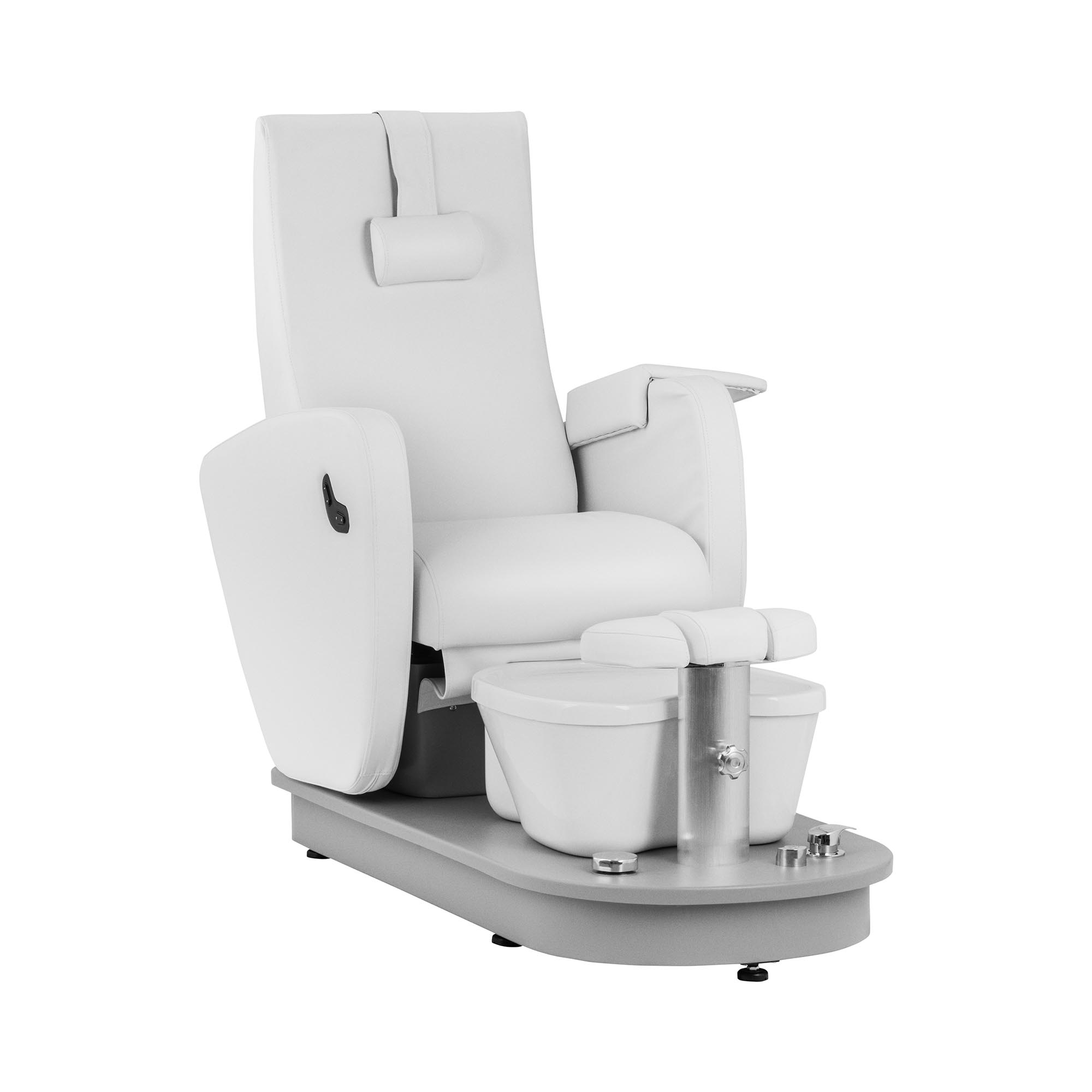 Elektrische pedicurestoel - met voetenbad - 115 W - 200 kg - wit