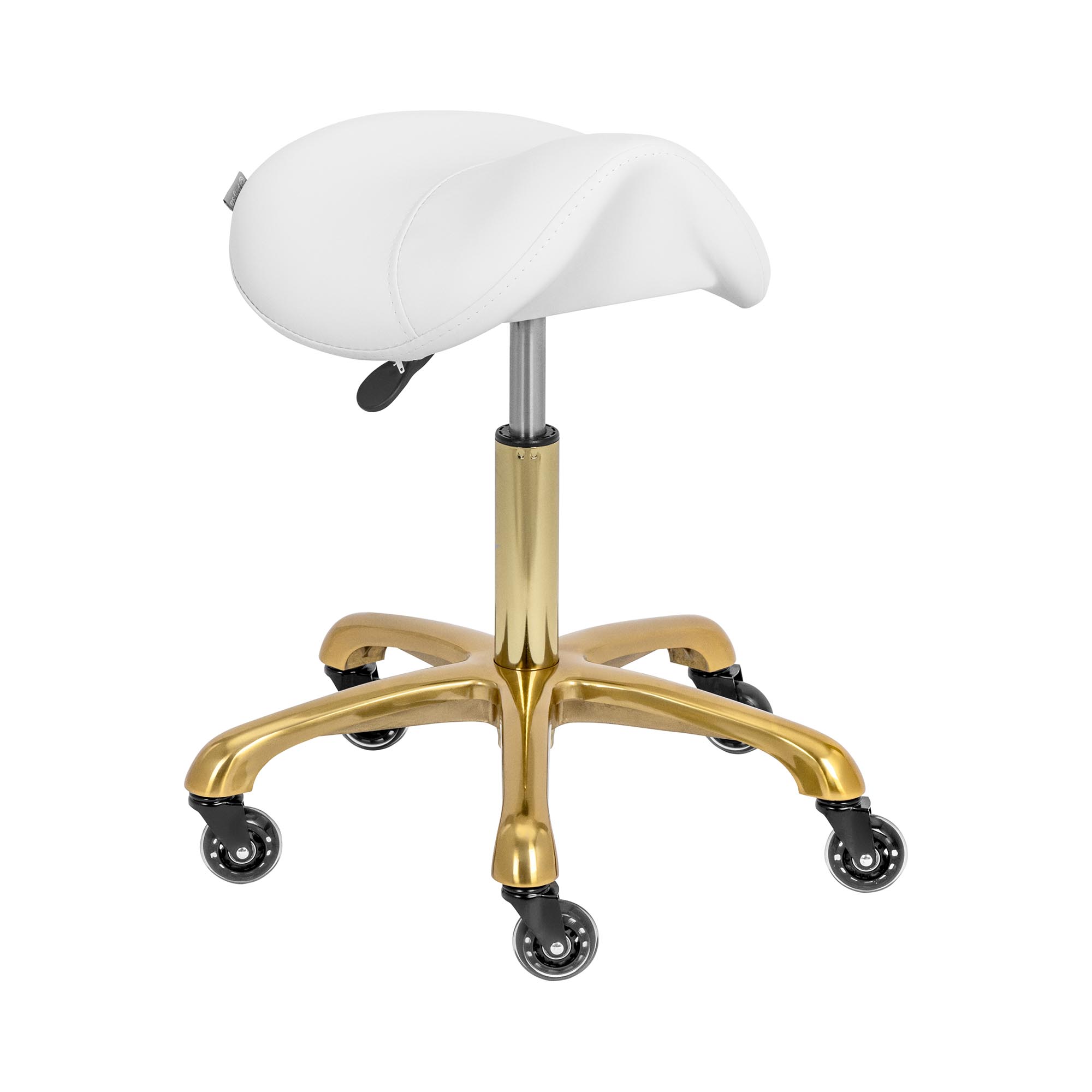 Zadelkruk - 57 - 75 cm - 150 kg - wit/goud