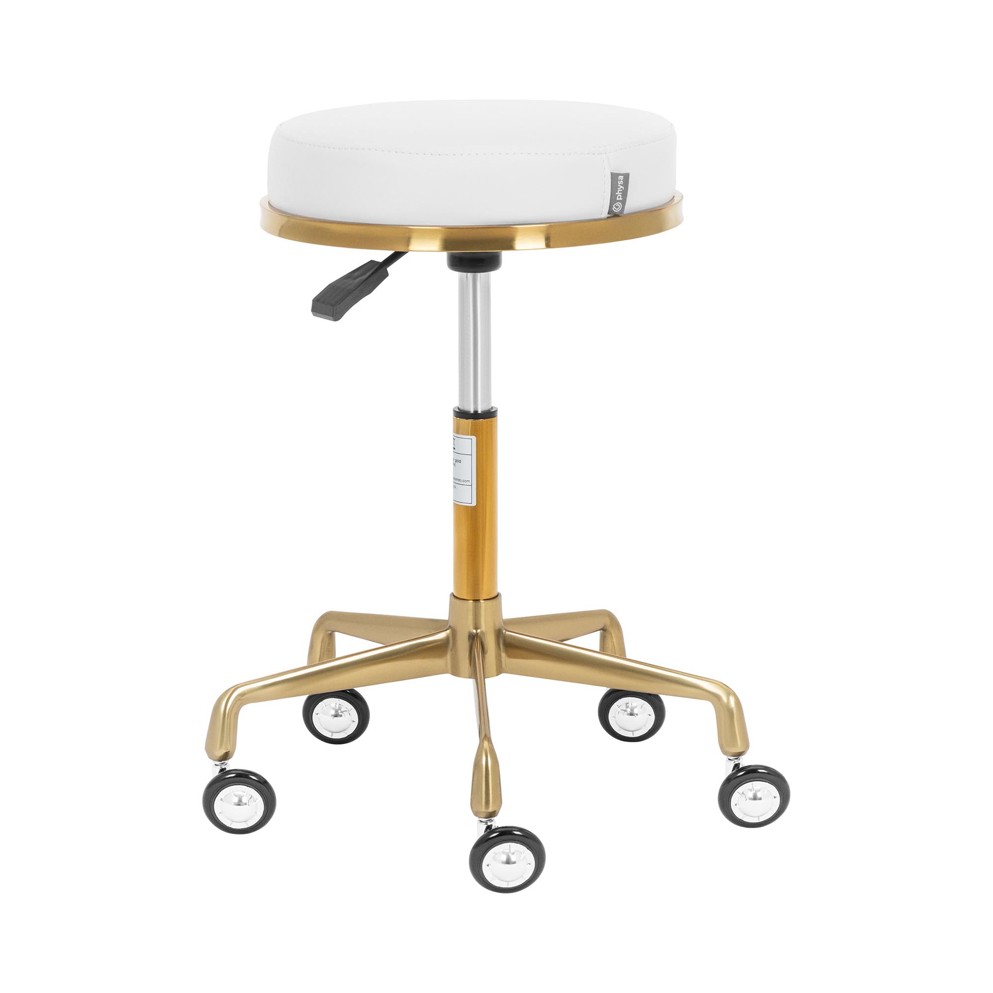 Rolkruk - 51 - 64 cm - 150 kg - Wit/Gouden