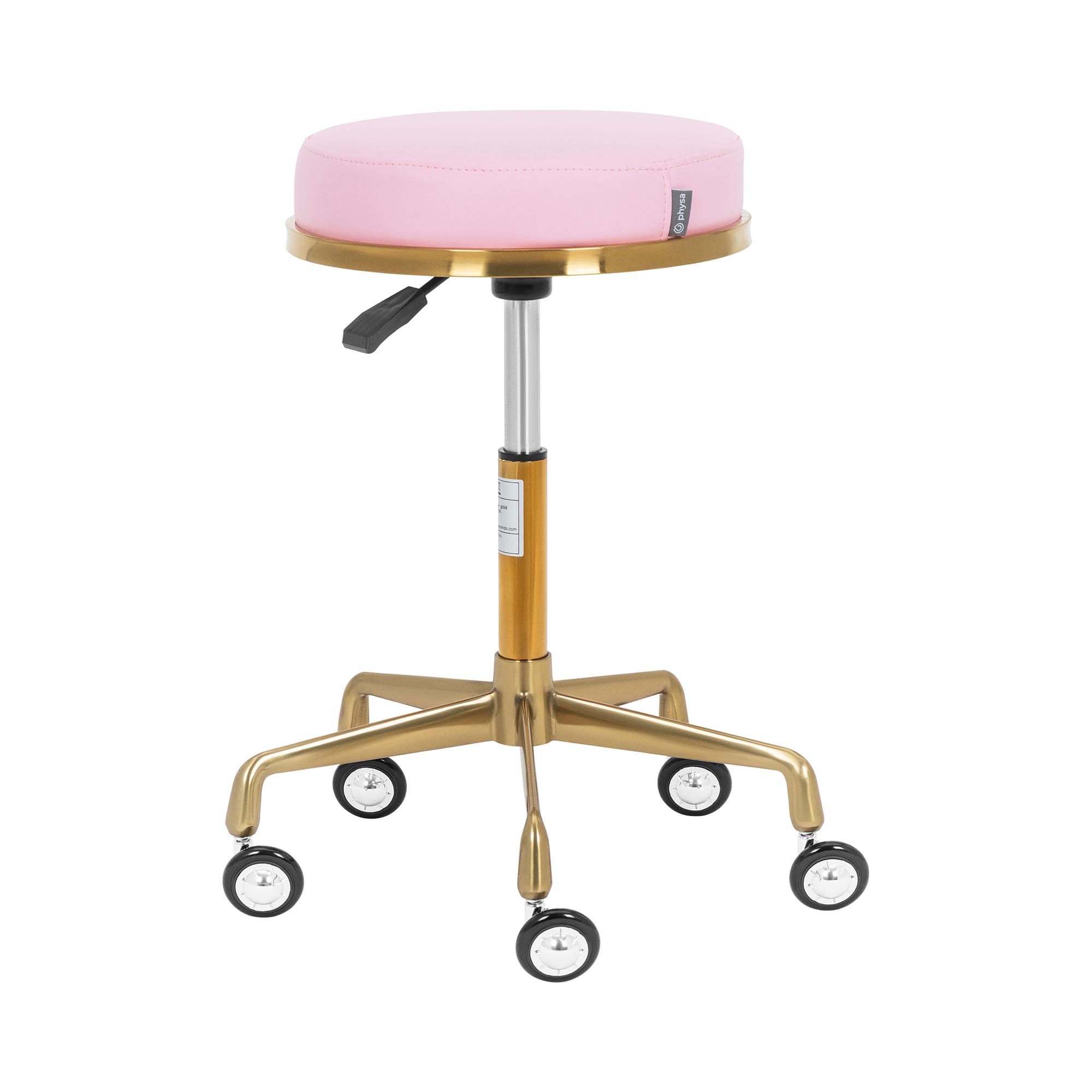 Rolkruk - 51 - 64 cm - 150 kg - zachtroze/gouden