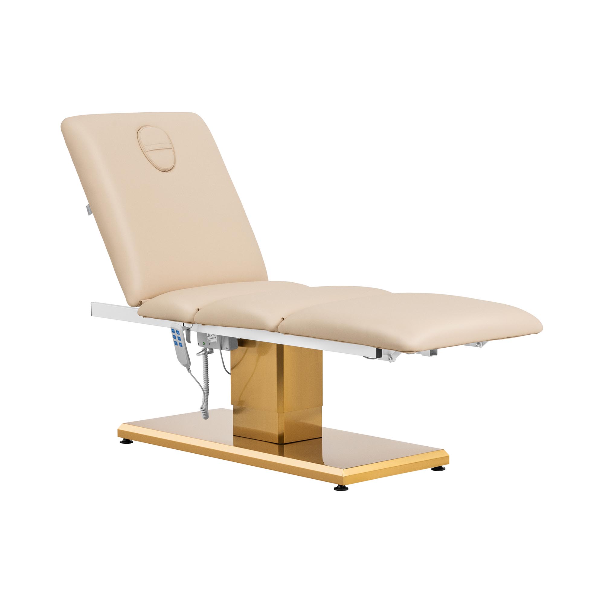 Behandelstoel - 300 W - 150 kg - beige/goud