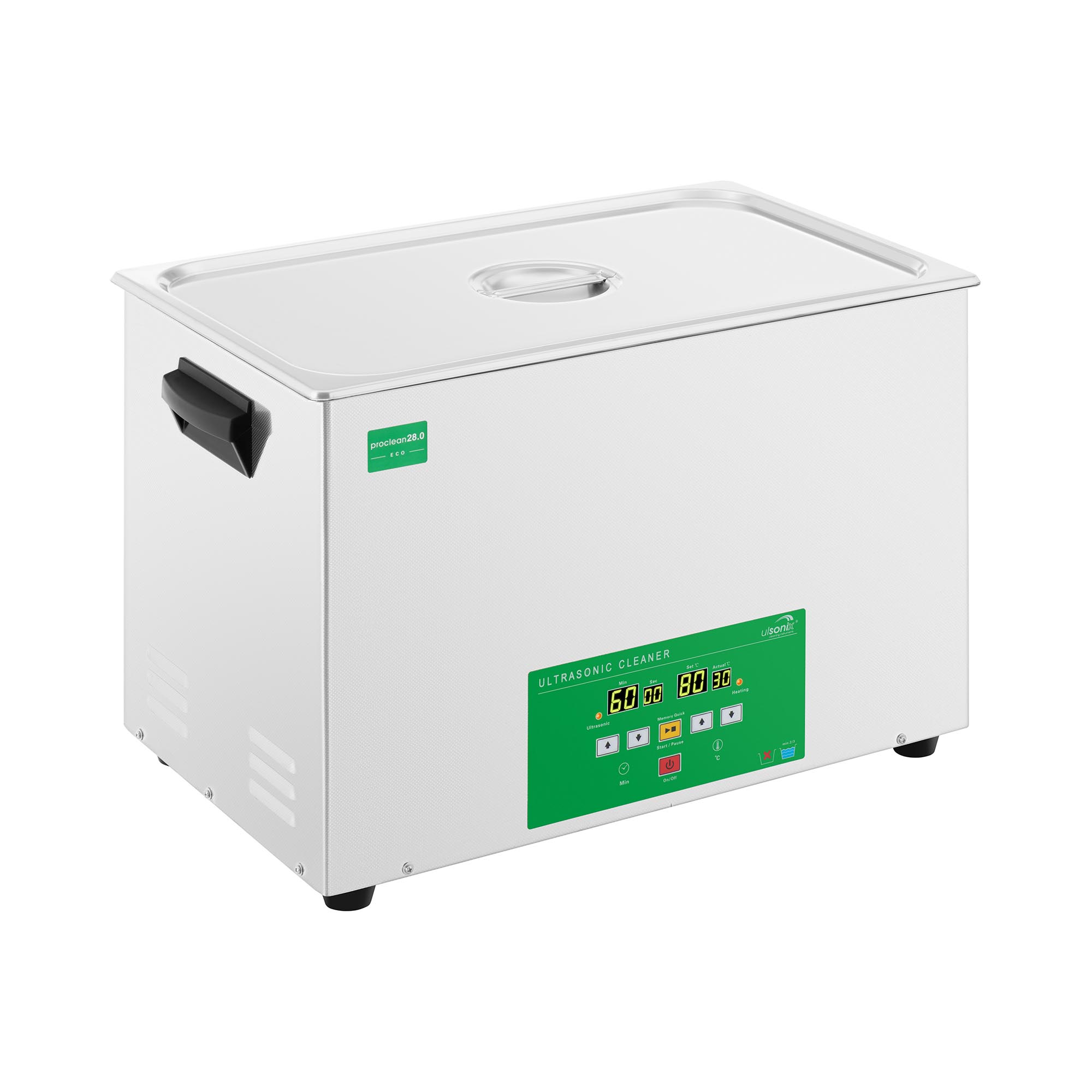 ulsonix Ultraschallreiniger - 28 Liter - 480 W - Memory Quick Eco PROCLEAN 28.0ECO