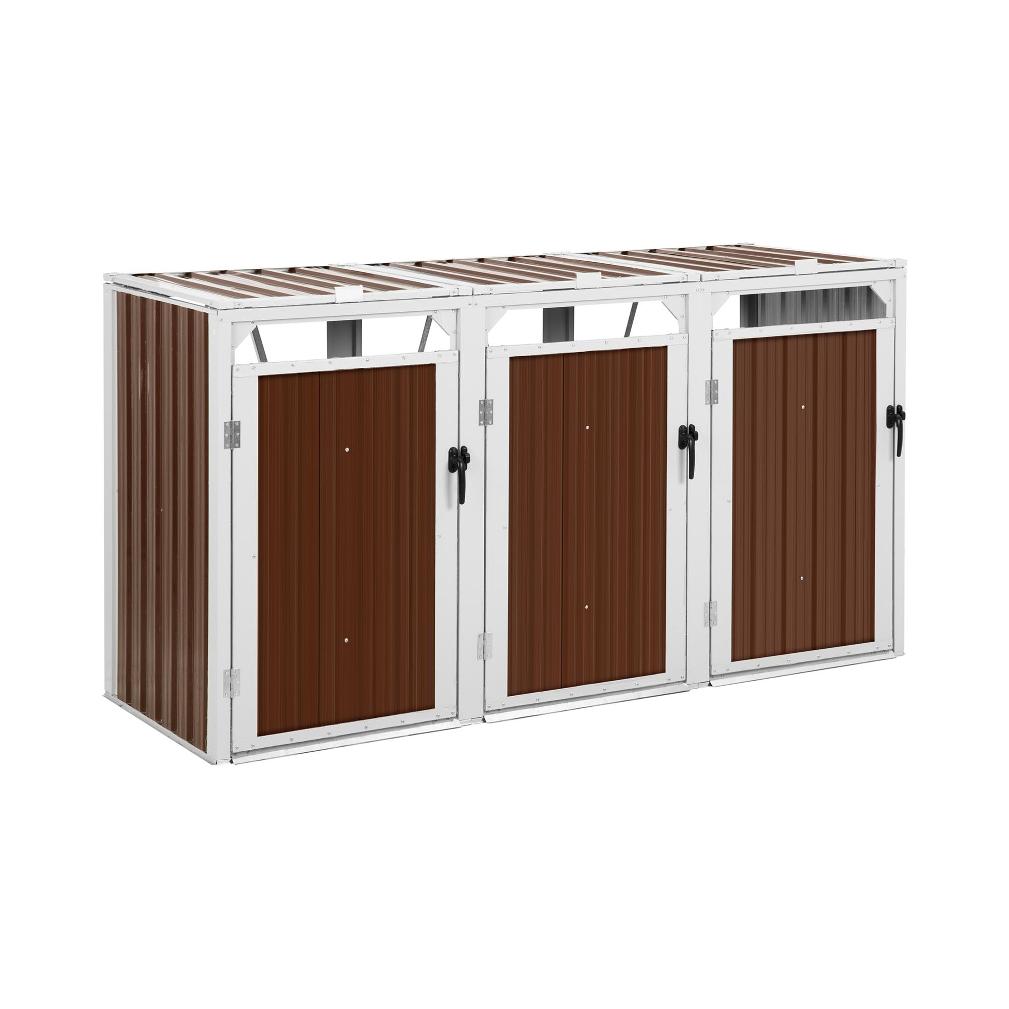 Kliko ombouw - 3 x 240 l - bruin