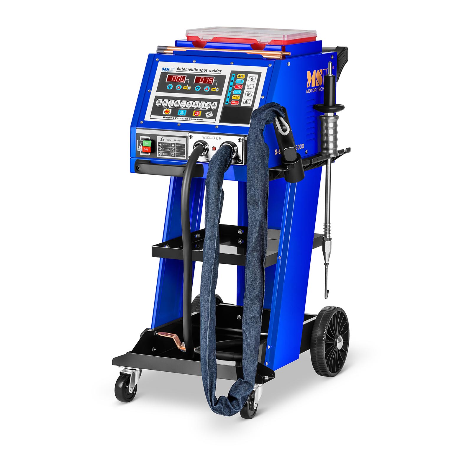 Uitdeukspotter met werktafel - 5000 A