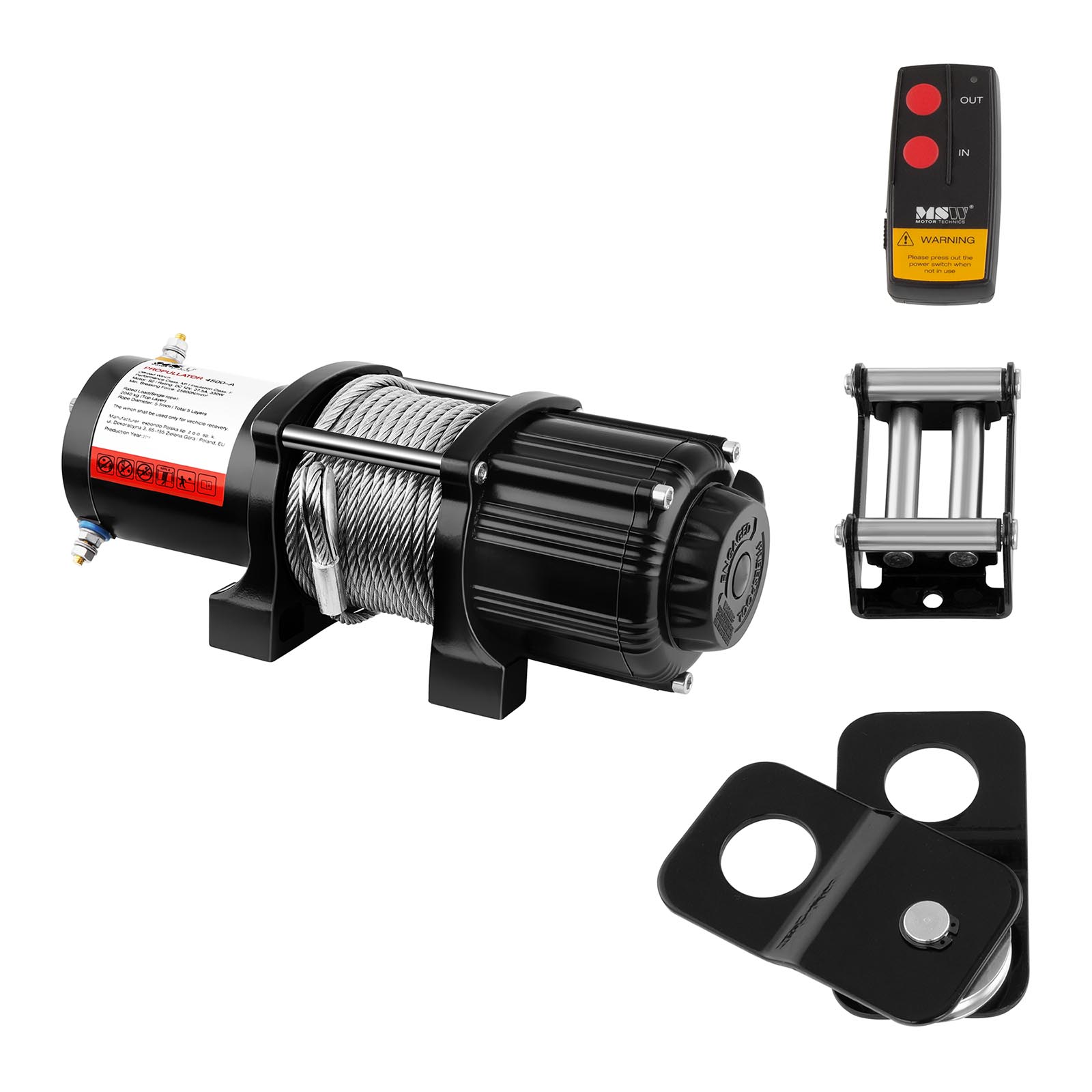 Offroad-kabellier - 2.040 kg - 4.500 lbs