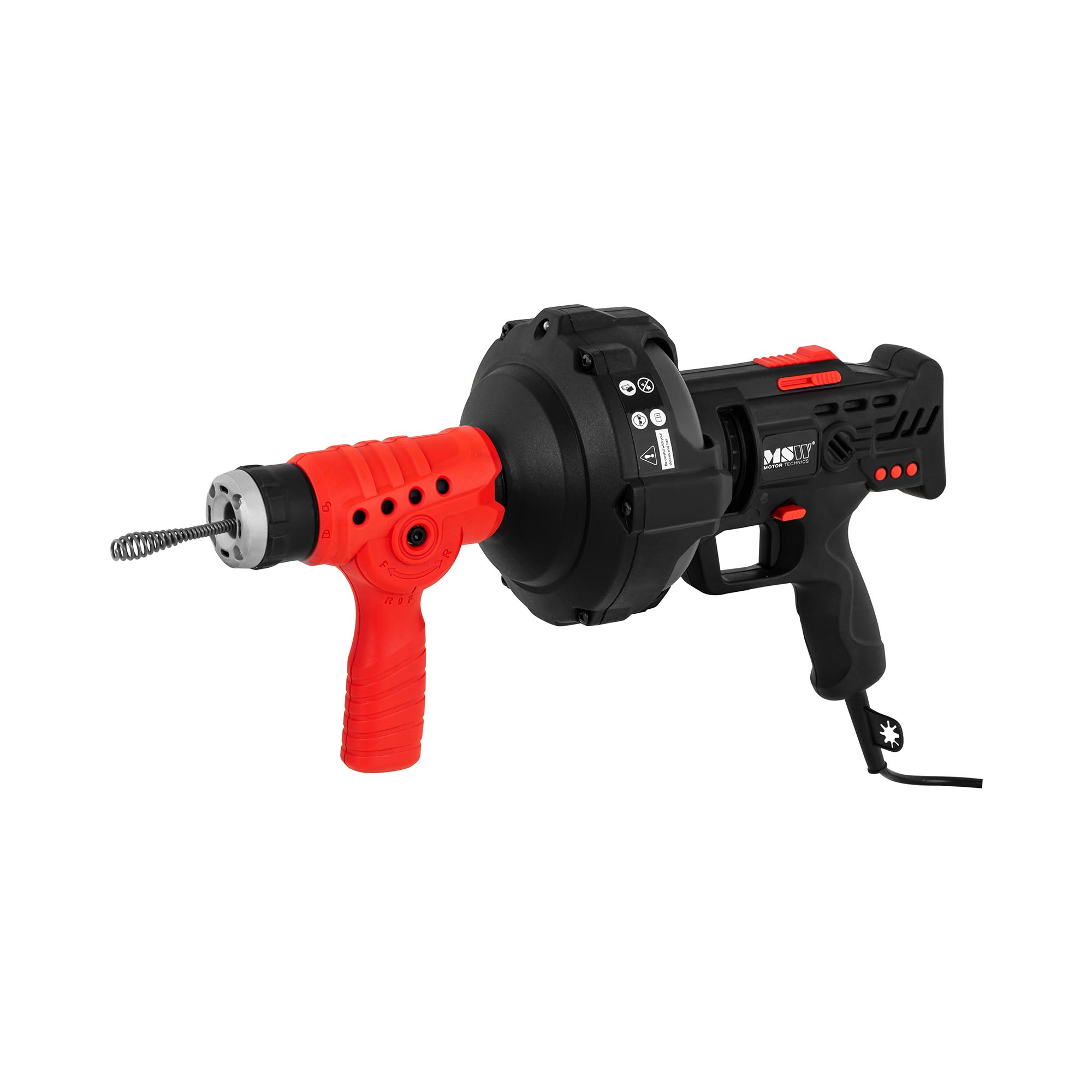 Ontstoppingsspiraal elektrisch - 240 W - 580 tpm - 7,5 m - Ø 19 tot 40 mm