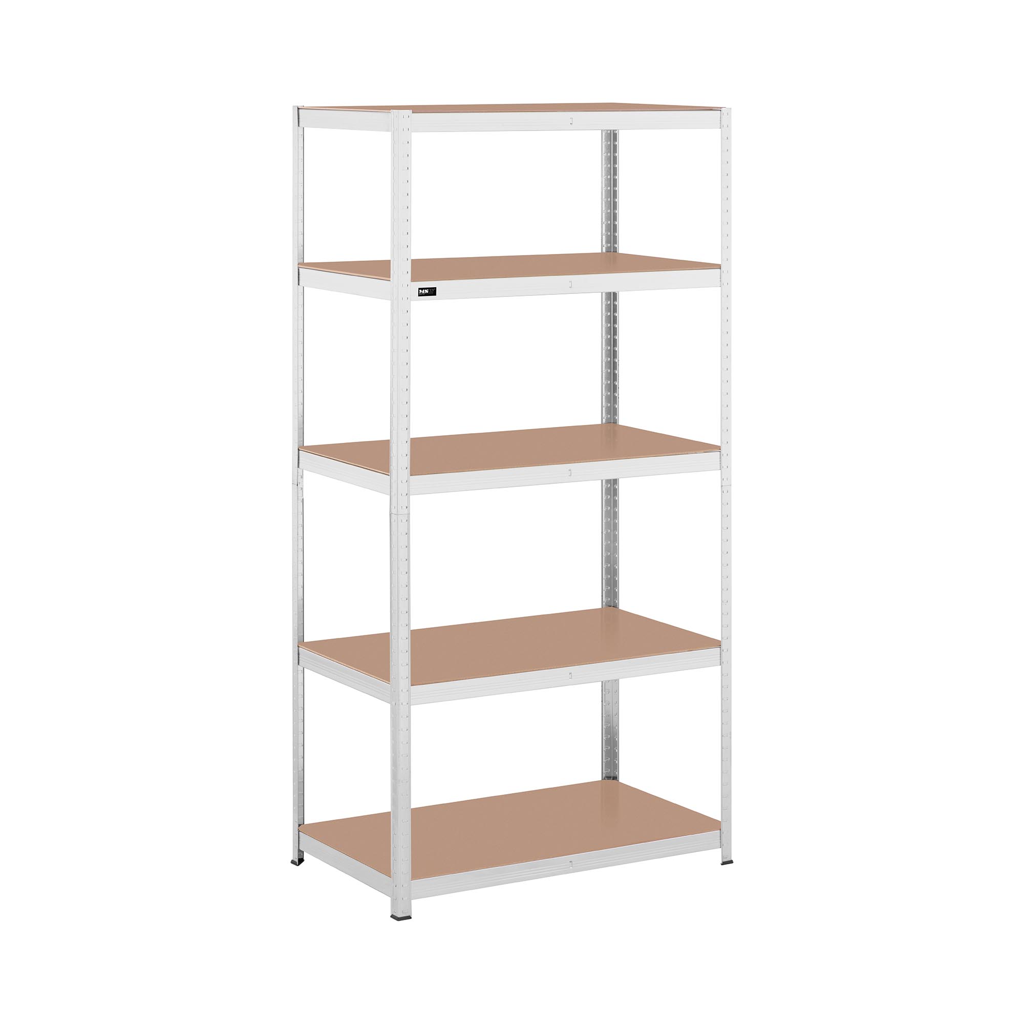 Stellingkast - 100 x 60 x 200 cm - voor 5 x 150 kg - Grijs