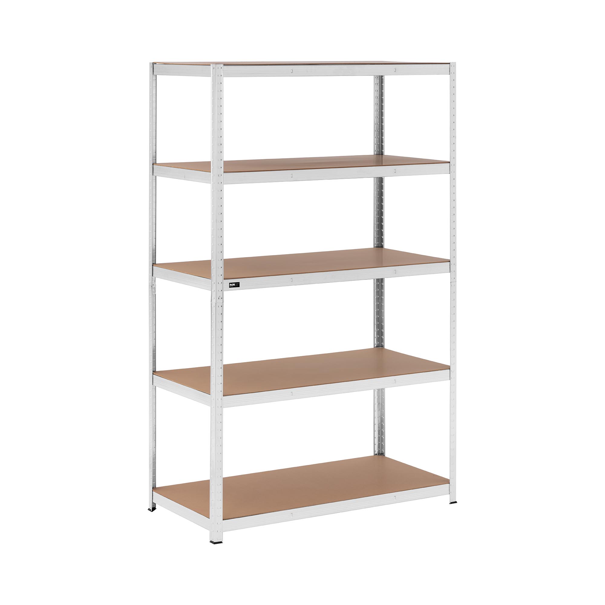 Stellingkast - 120 x 60 x 200 cm - voor 5 x 150 kg - Grijs