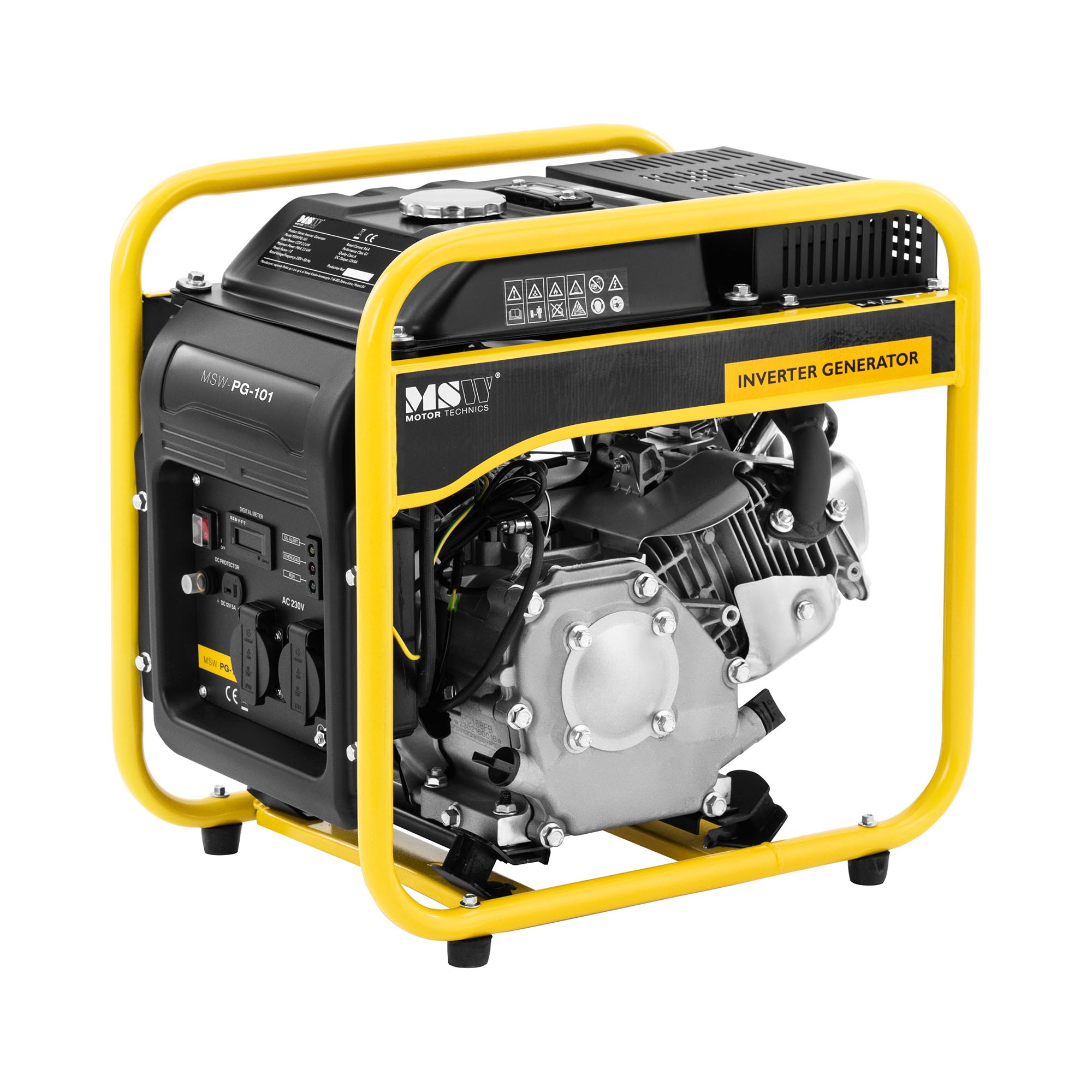 Inverter stroomgenerator benzine - 3800 W - 230 V AC - handmatige start