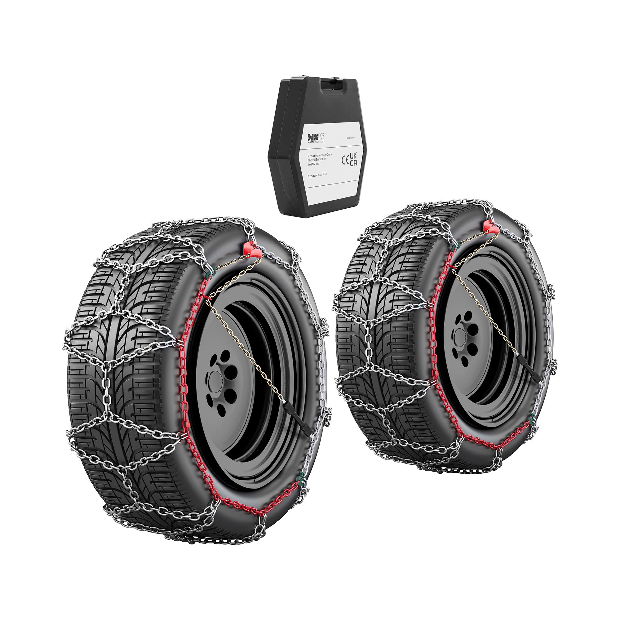 Sneeuwkettingen - 4WD (4x4) - 16 mm - EN 16662-1 - Wielmaten: 9×15 / 245/65 r17 / 255/50 r19 enz.
