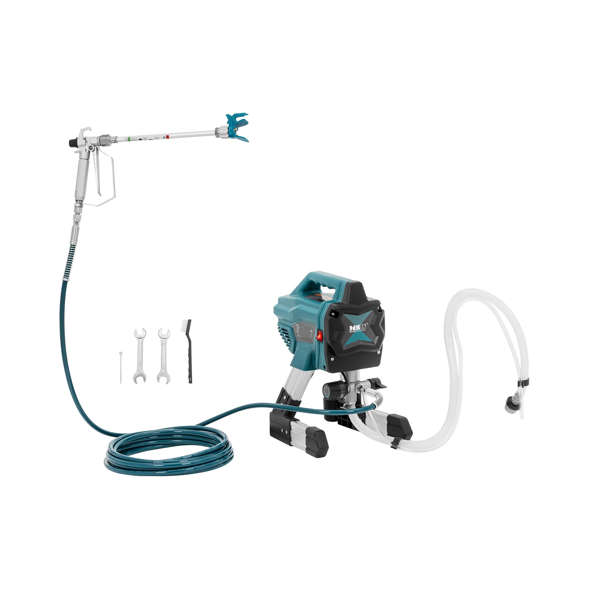 MSW Airless-Farbsprühsystem - 1,4 l/min - 180 bar - 7,5 m Schlauch
