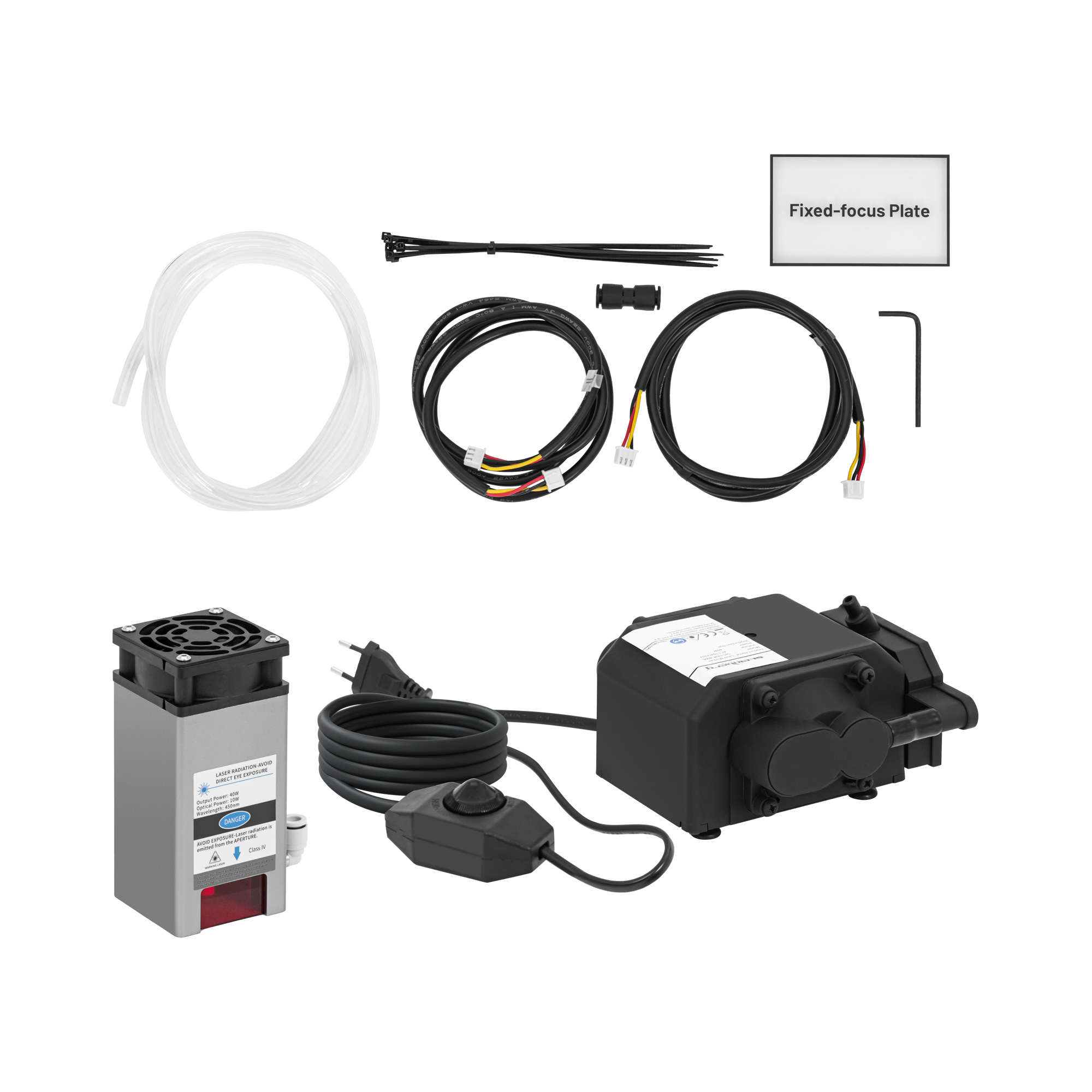 Air Assist Laser - met vaste focusplaat - 10 W - 27 l/min - voor lasersnijden / lasergraveren