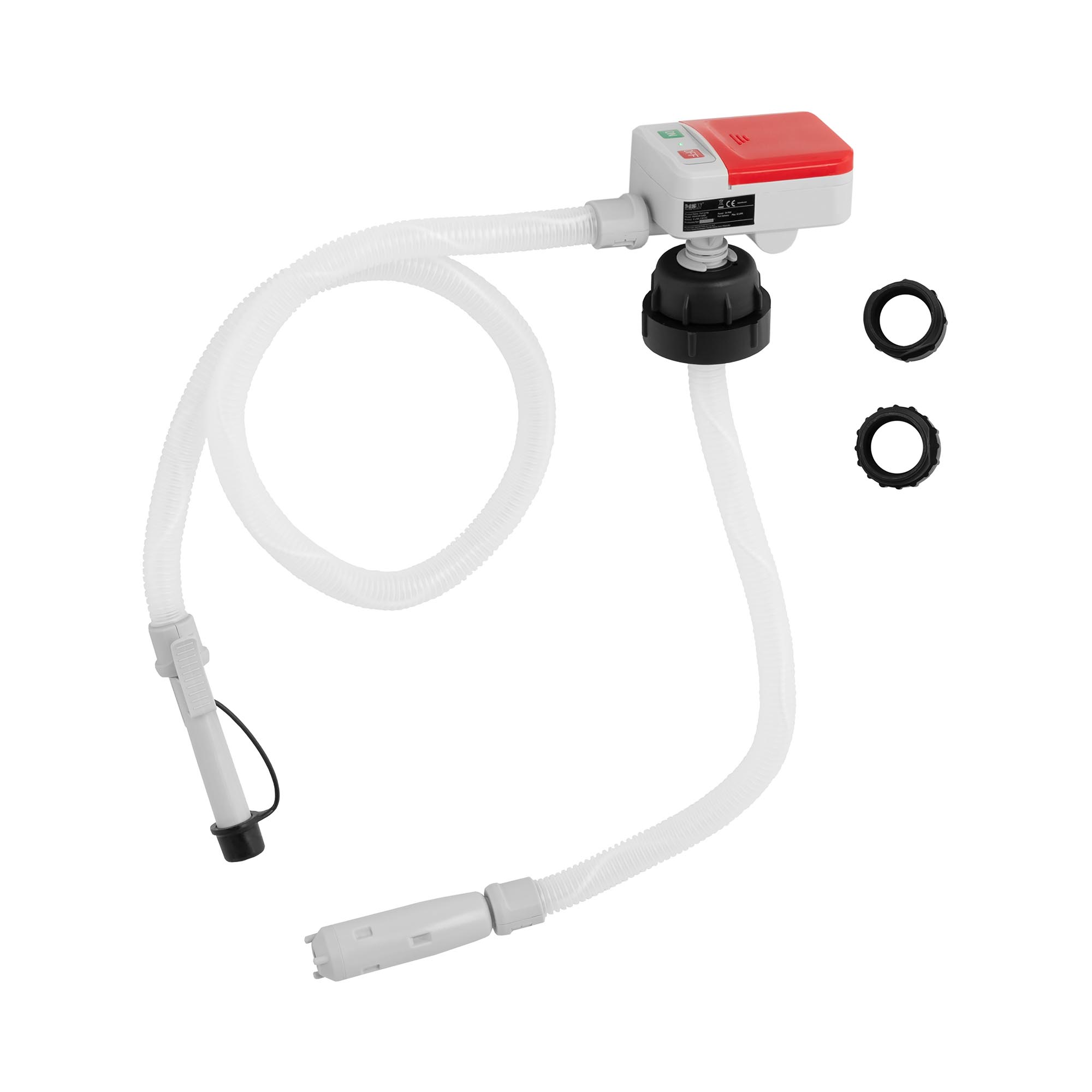 Benzine-zuigpomp - Zuigsnelheid: 12 l/min - Zuigslanglengte 50,5 cm - 3 adapters