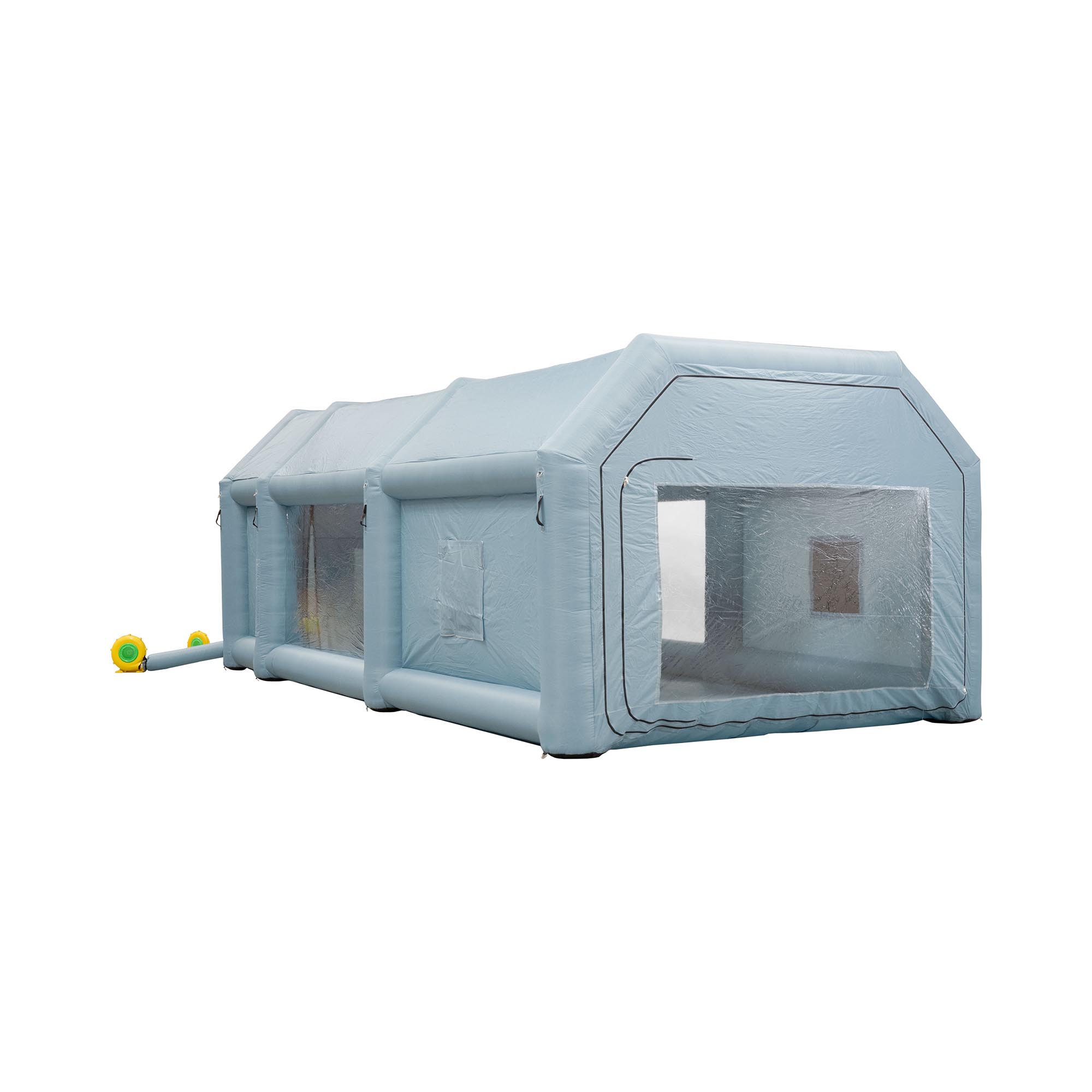 Opblaasbare verfkamer - 8 x 4 x 2,85 m - 950 W ventilator