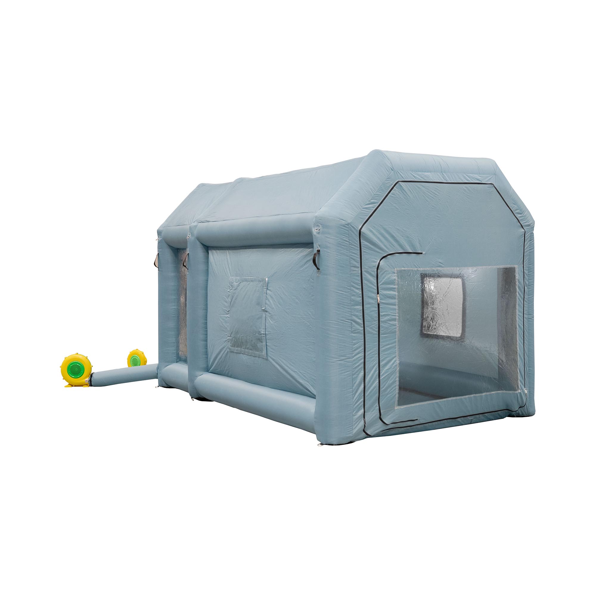 Opblaasbare verfkamer - 4 x 2,5 x 2,5 m - 750 W ventilator
