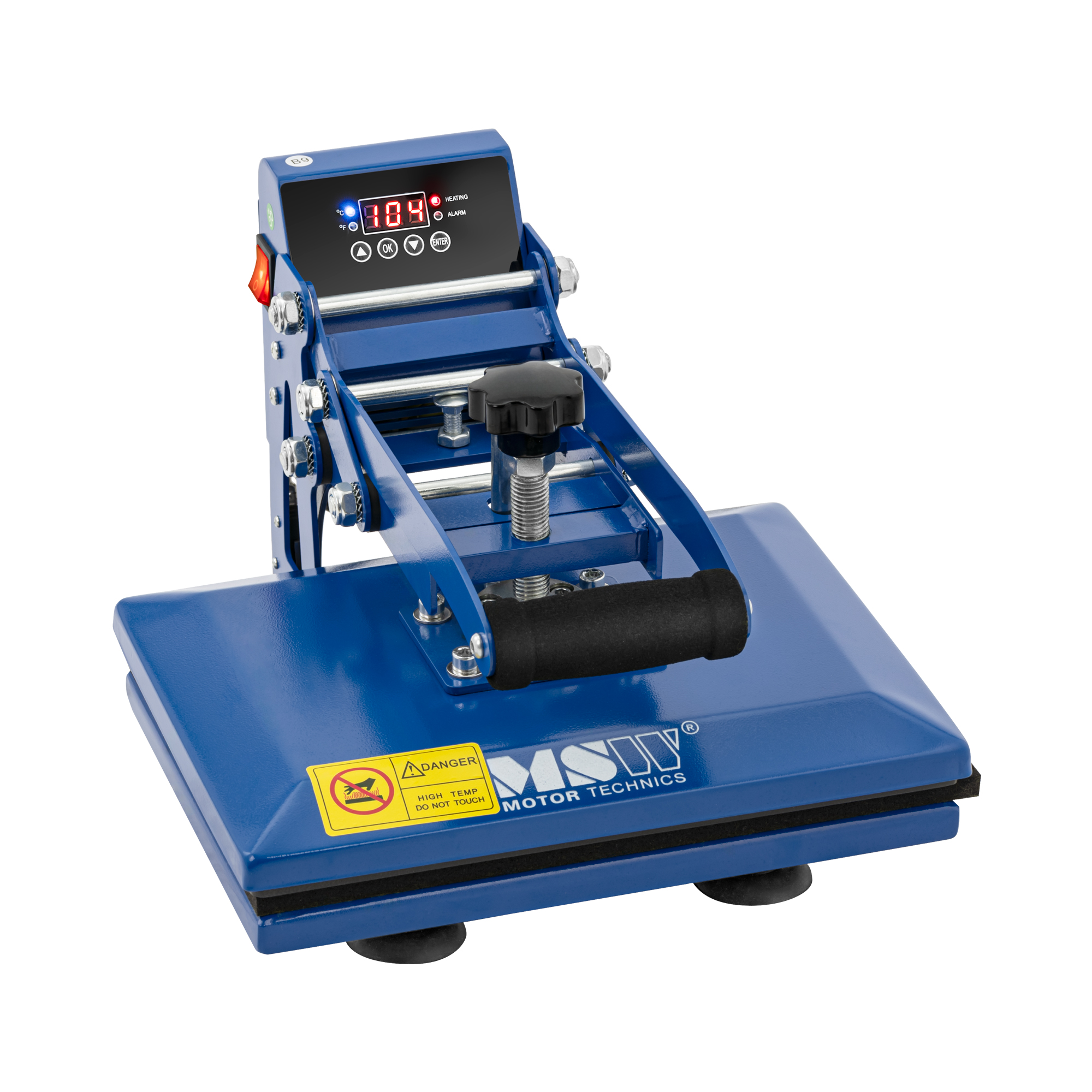 Transferpers - 23 x 30 cm - tot 250 °C - LCD display - timer
