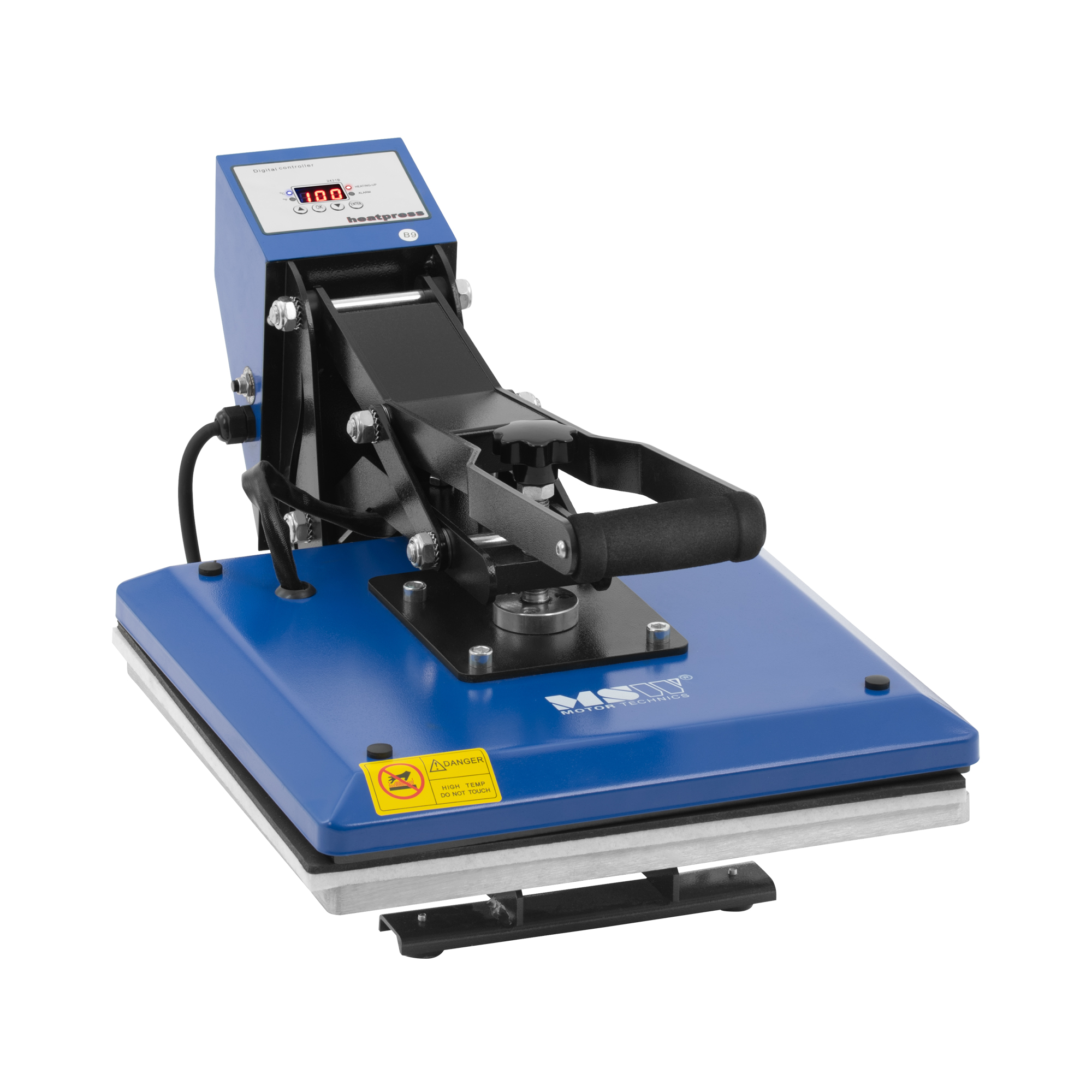 Transferpers - 38 x 38 cm - tot 250 °C - LCD display - timer