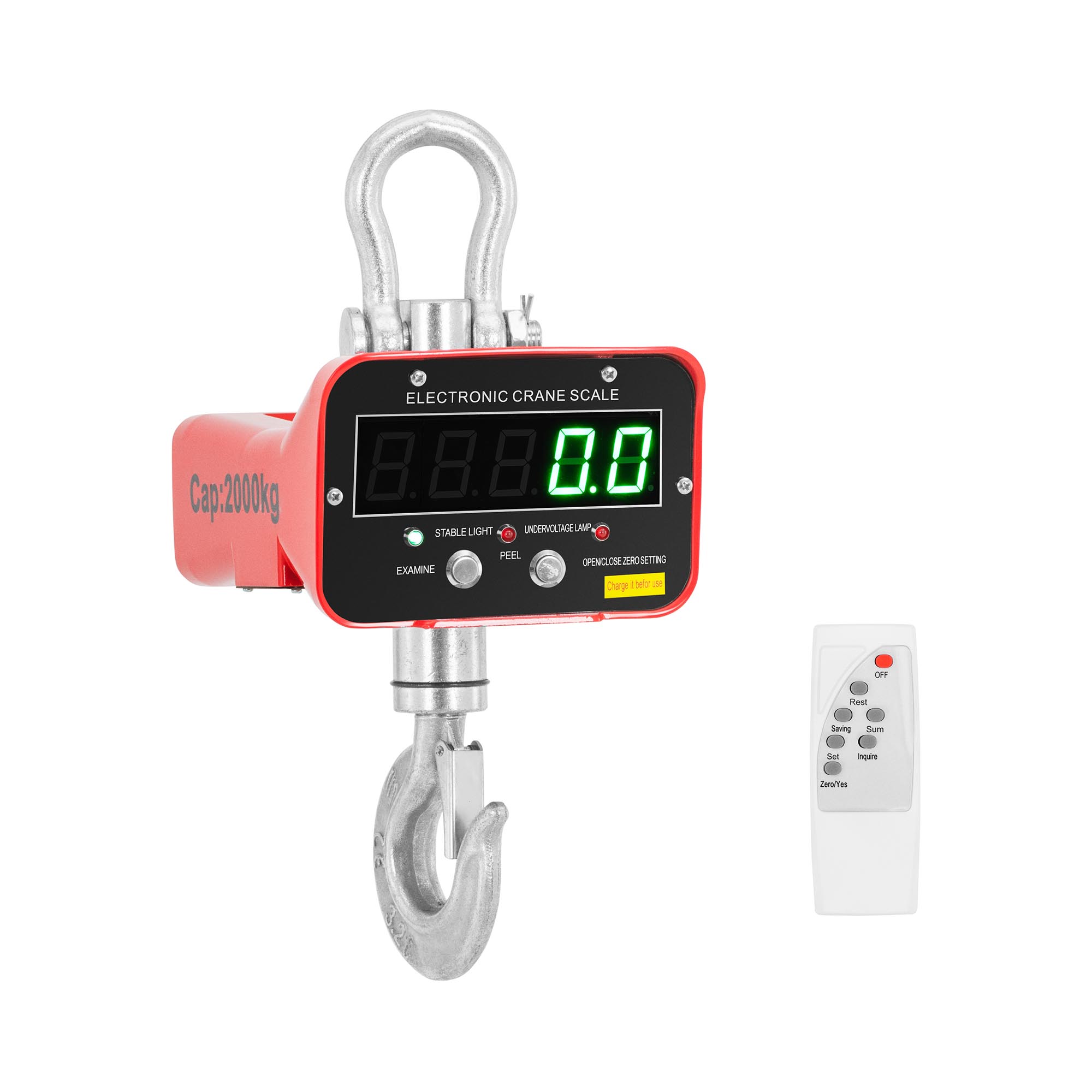 Kraanweegschaal - 2000 kg / 1 kg - LED - afstandsbediening