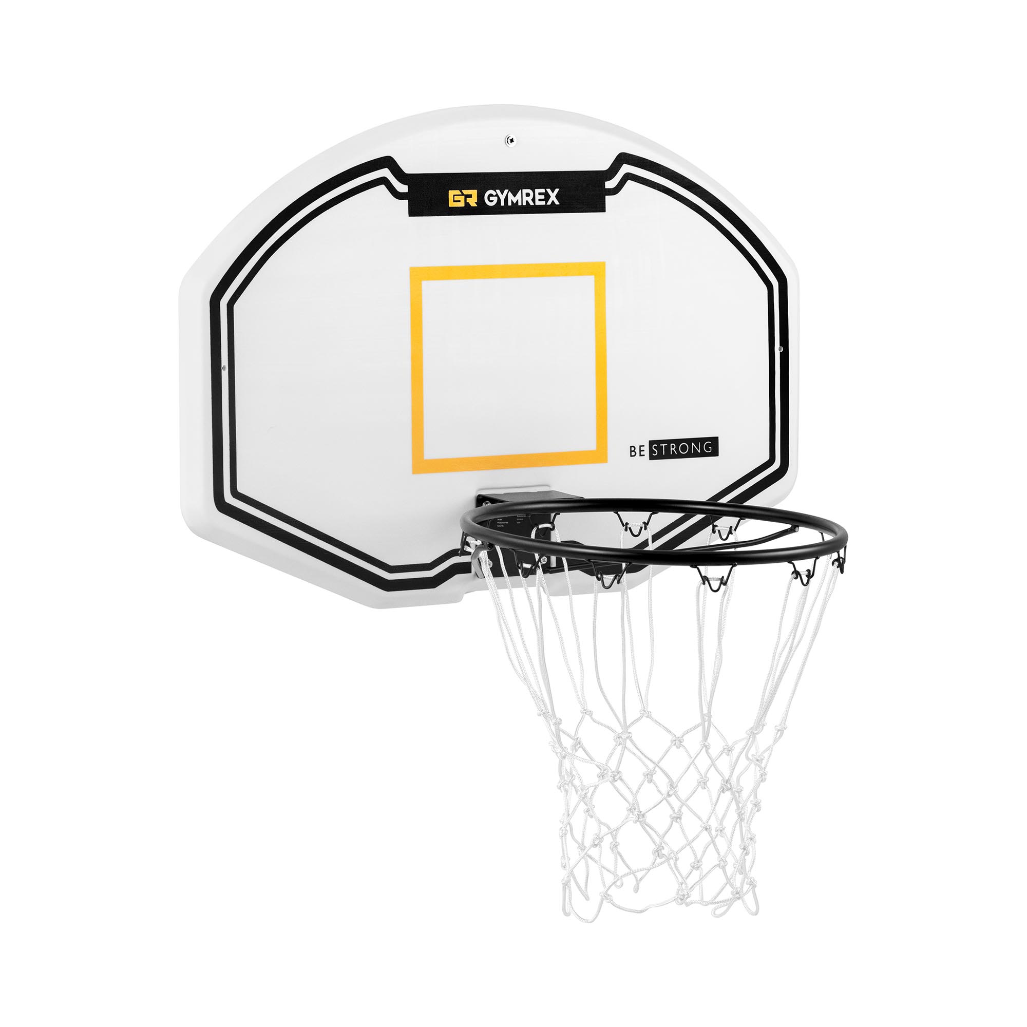 Basketbalnet - 91 x 61 cm - ringdiameter 42,5 cm - witte net