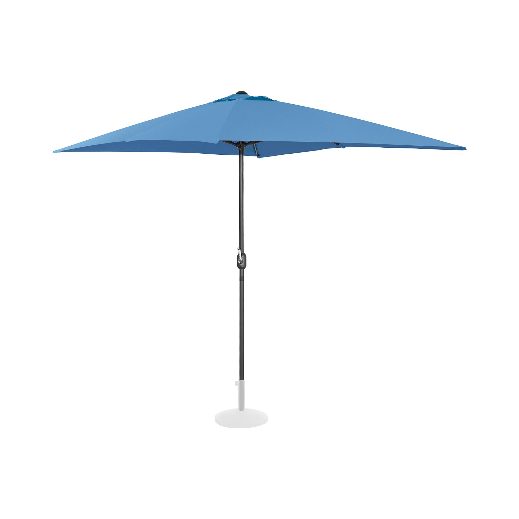 Uniprodo Grote parasol - blauw - rechthoekig - 200 x 300 cm