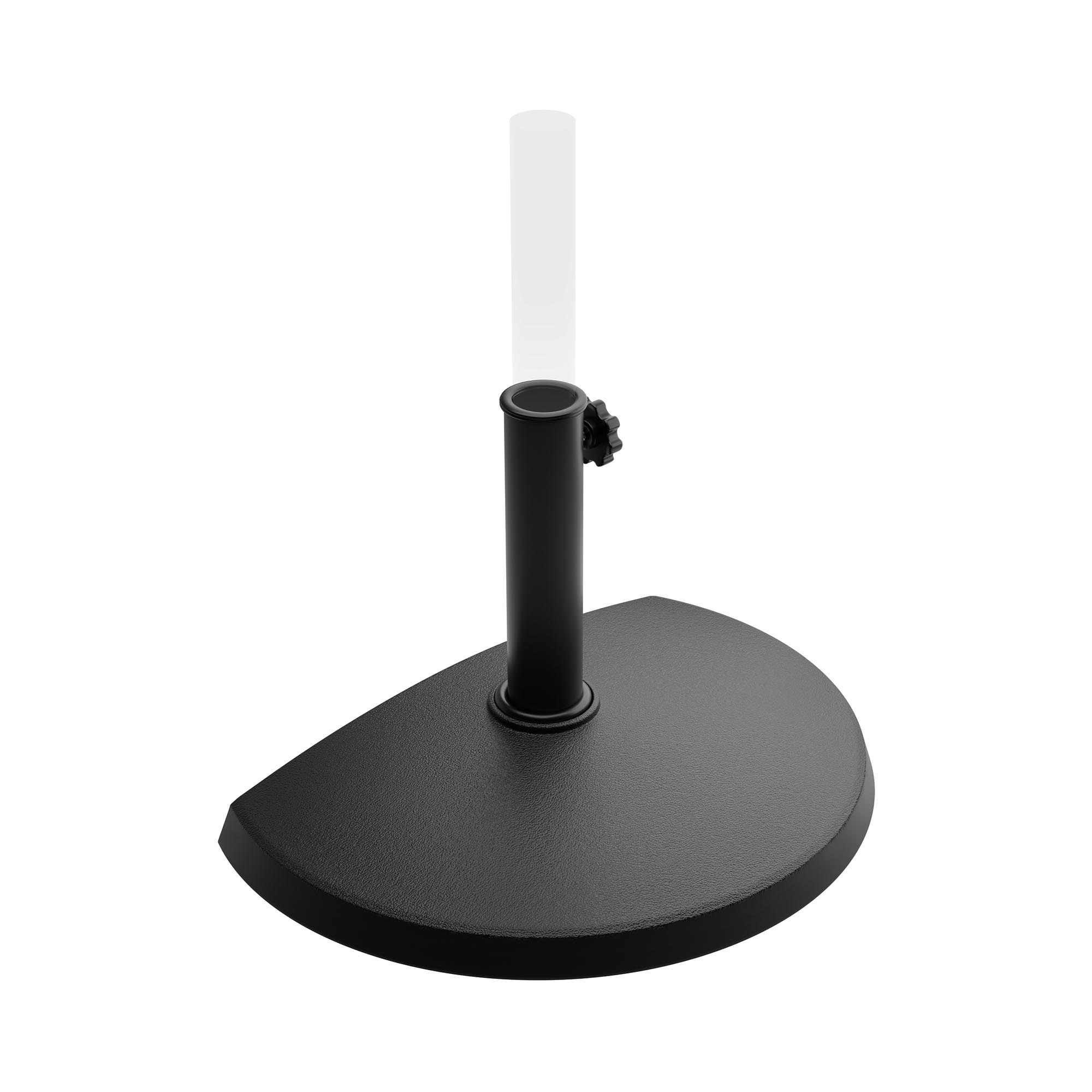 Halfronde parasolvoet - 38 - 48 mm paaldiameter